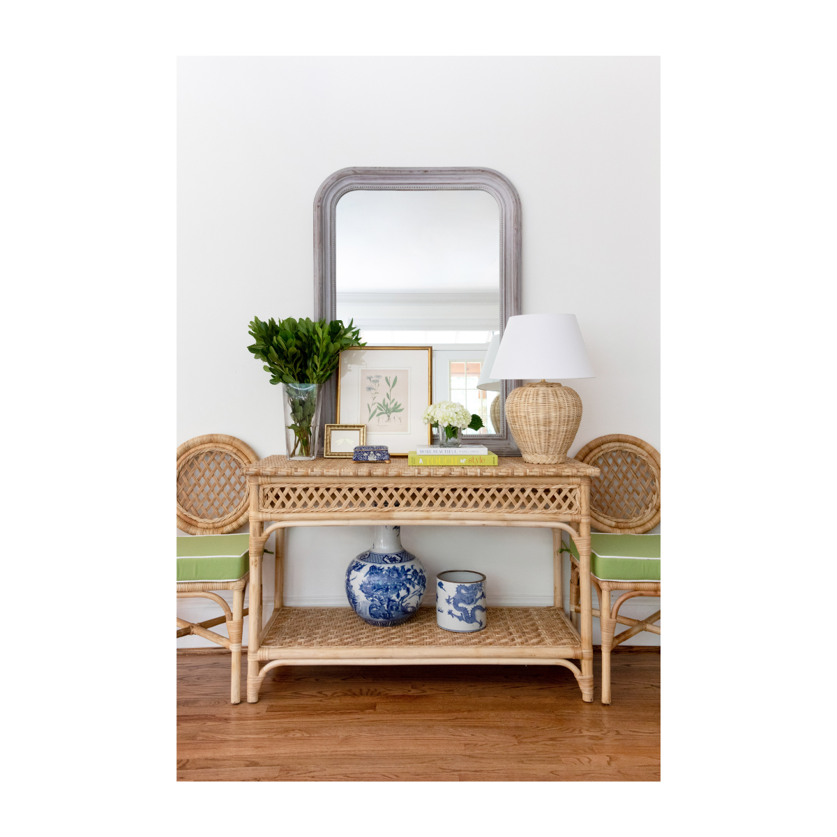 Wicker Jar Lamp Base