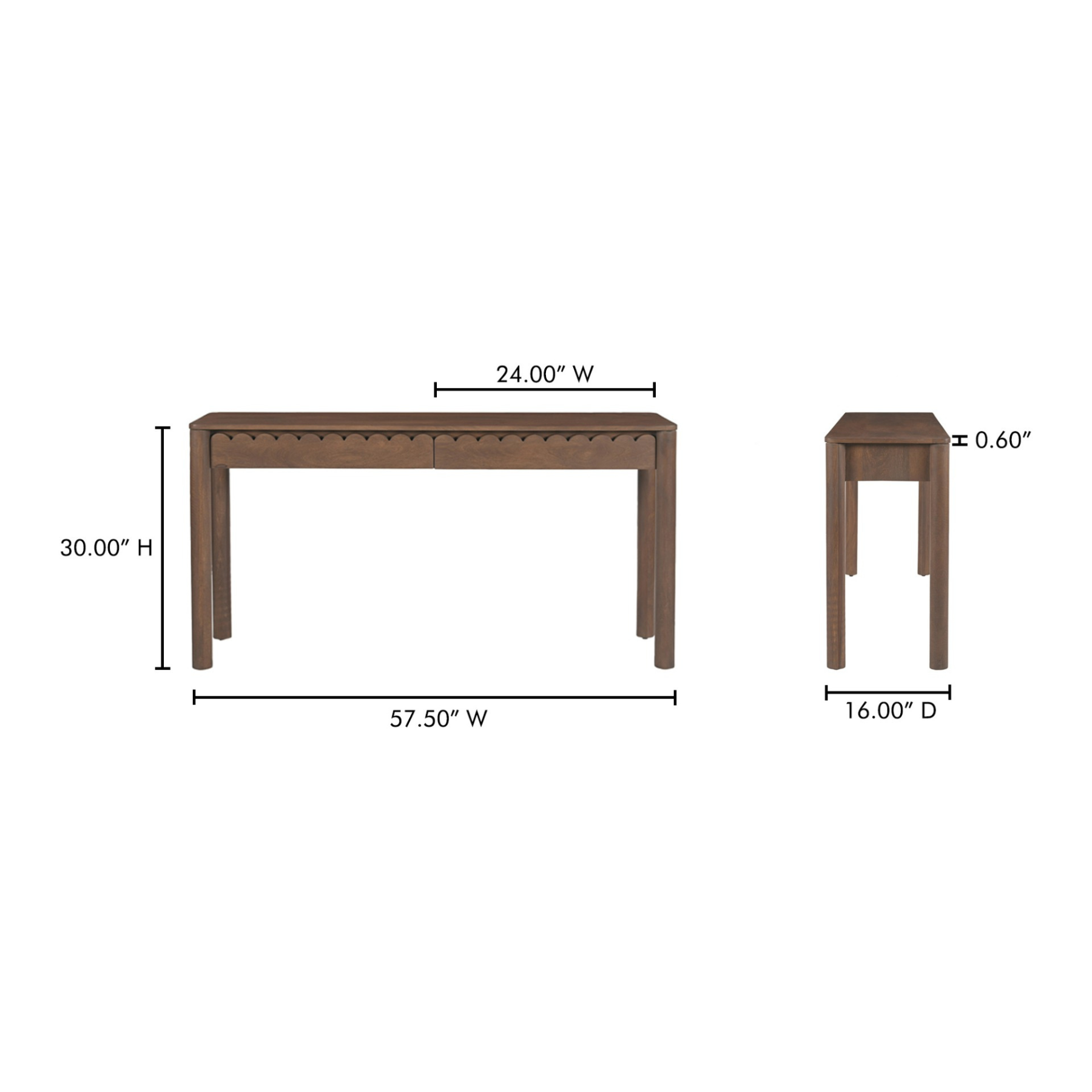 Ashley Console Table Vintage Brown