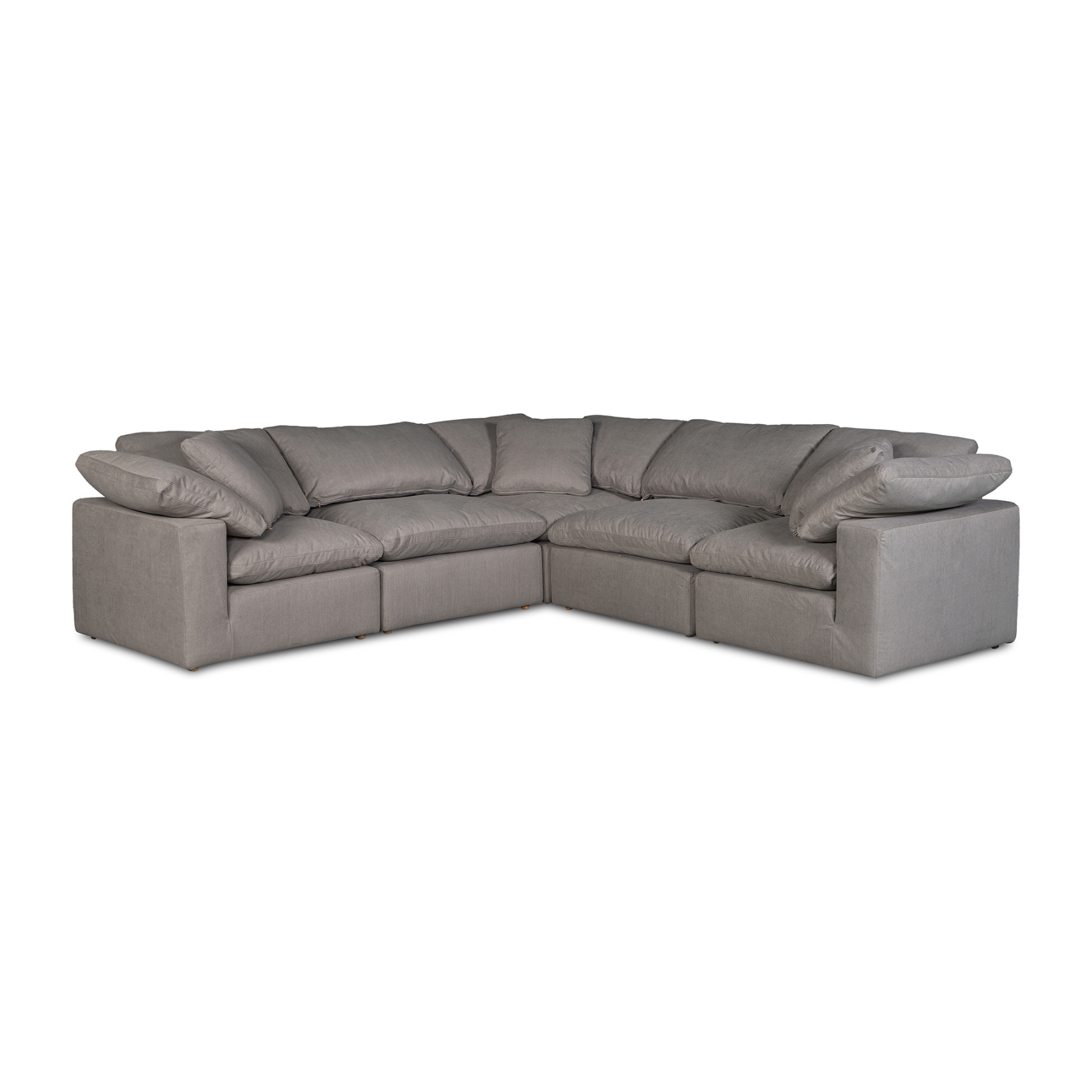 Gaia Classic L-Shaped Modular Sectional - Light Grey
