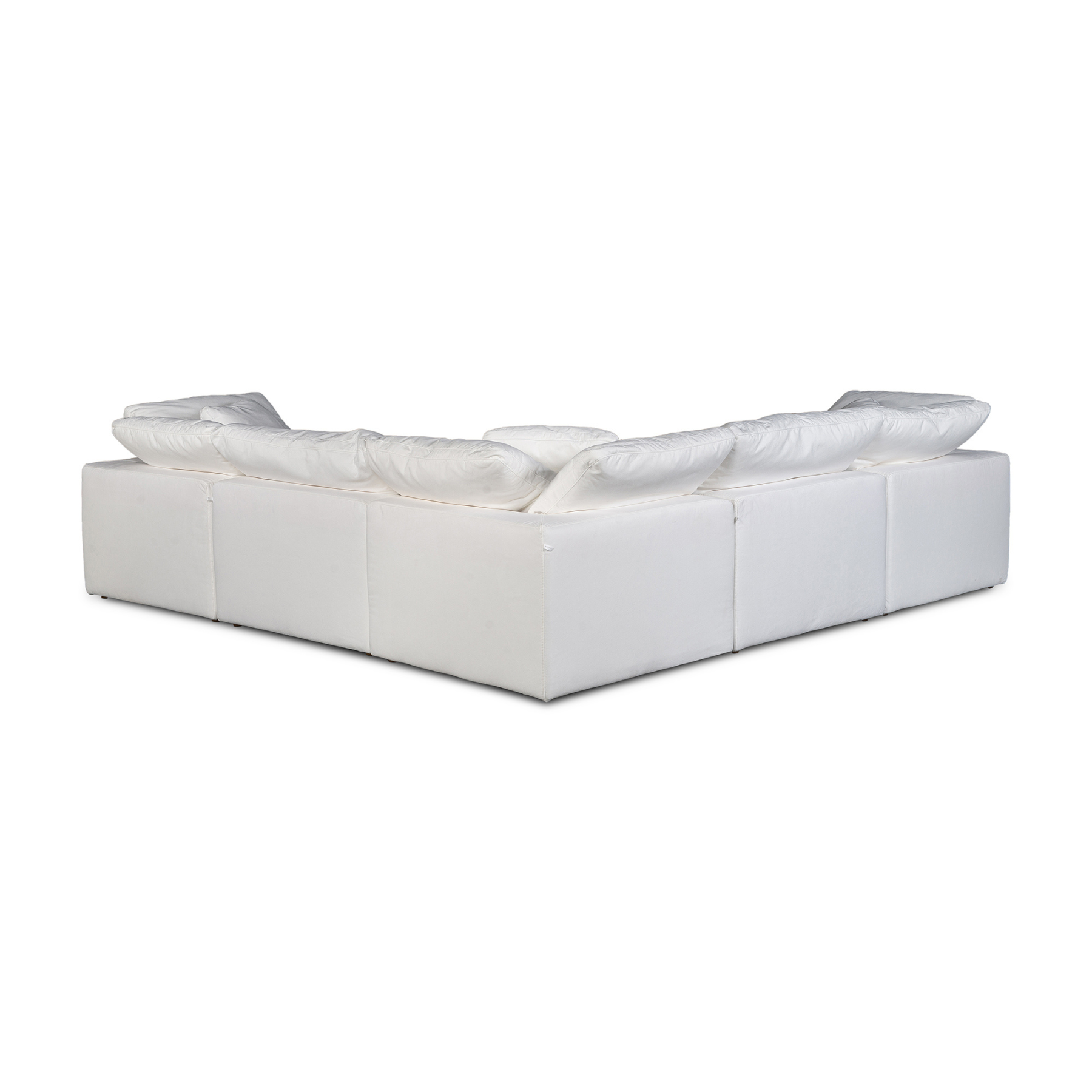 Gaia Classic L-Shaped Modular Sectional - Cream White