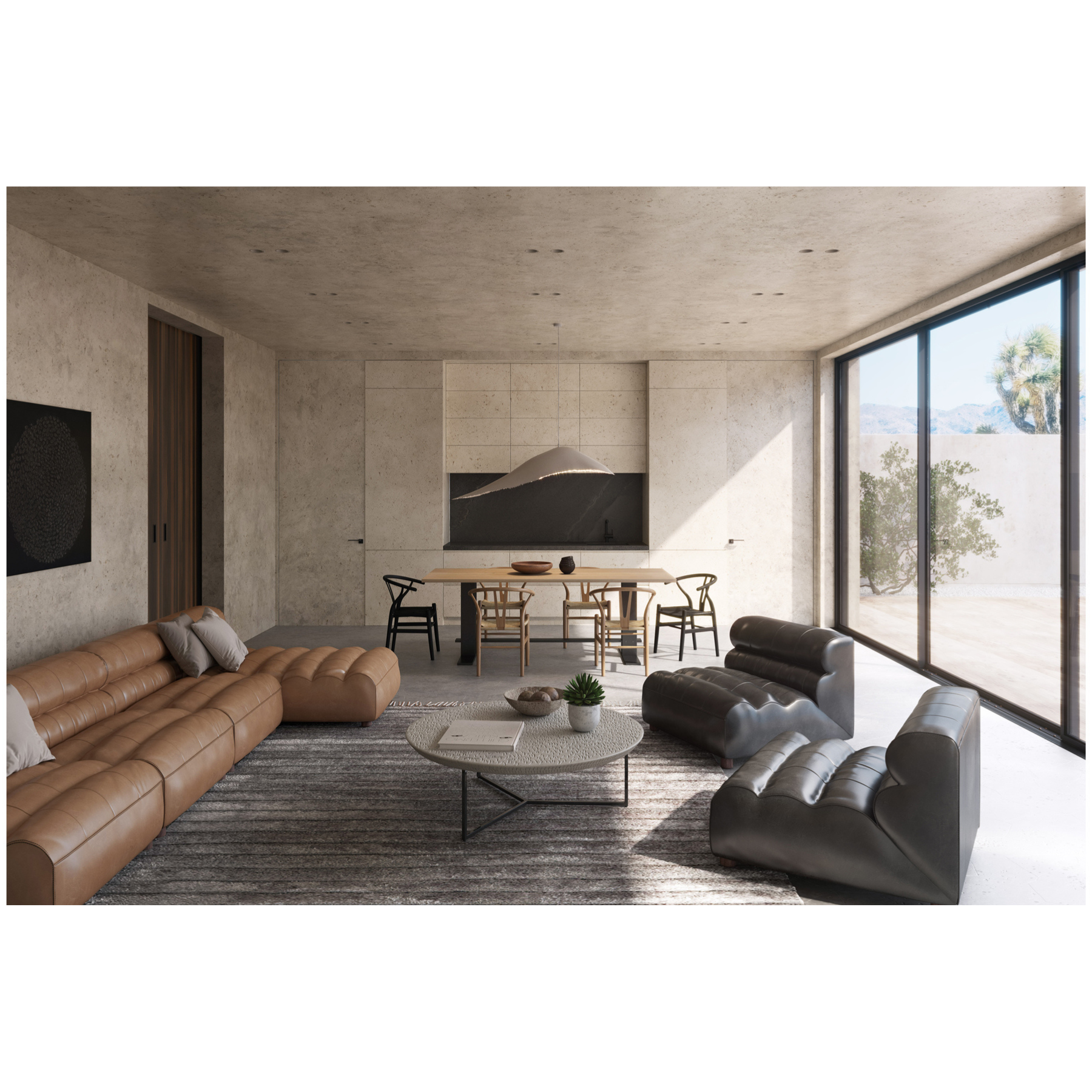 Graham Signature Modular Sectional - Tan