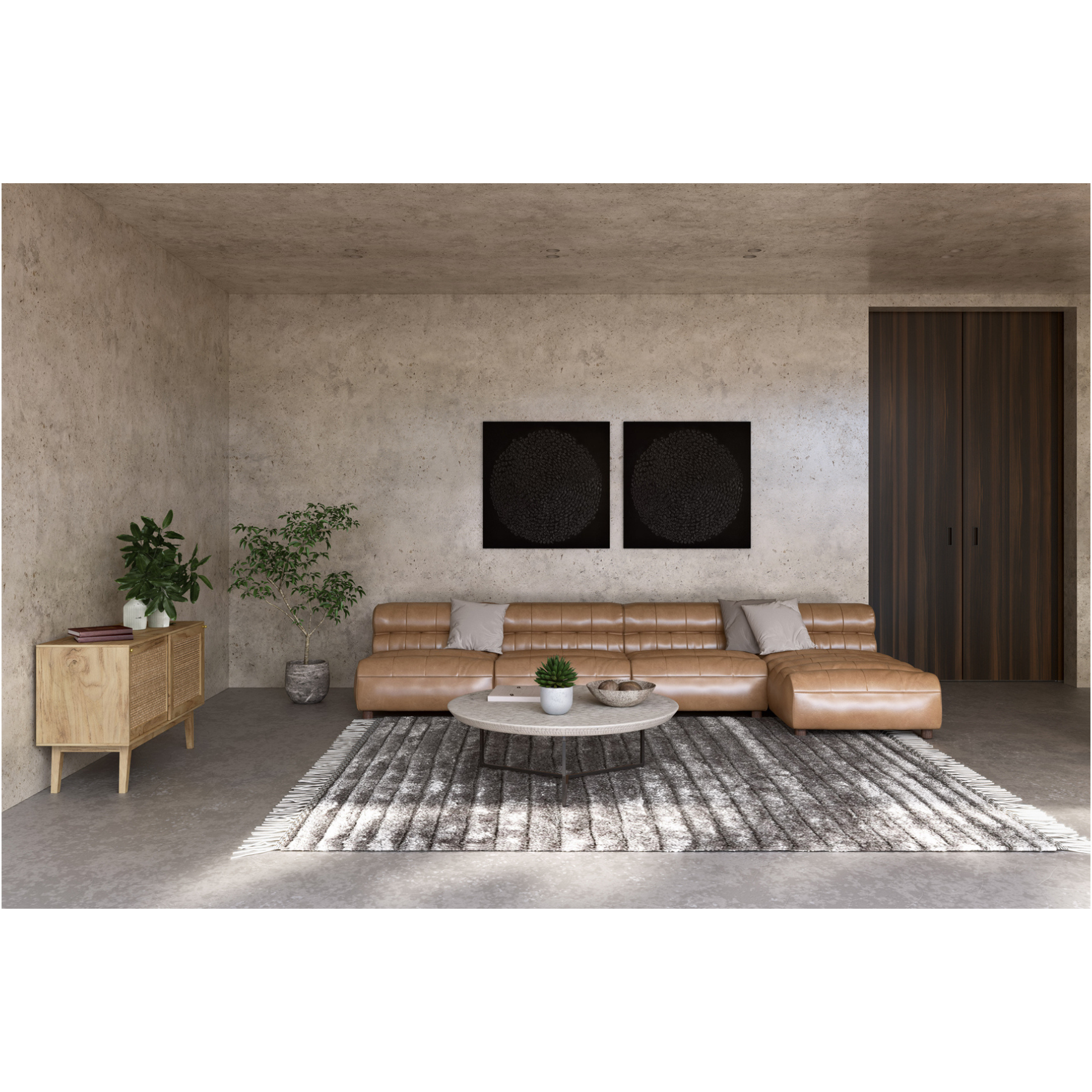 Graham Signature Modular Sectional - Tan