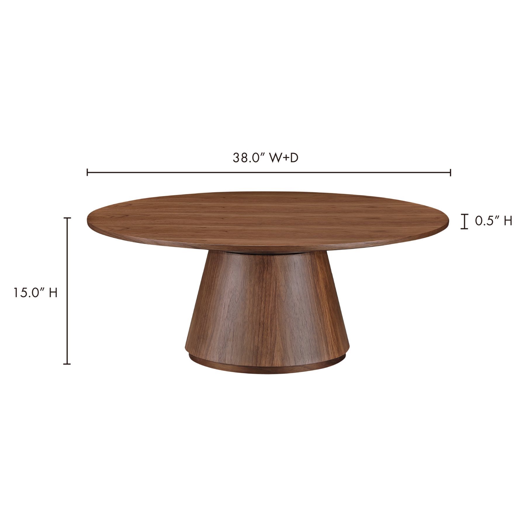 Kael Coffee Table - Walnut Brown