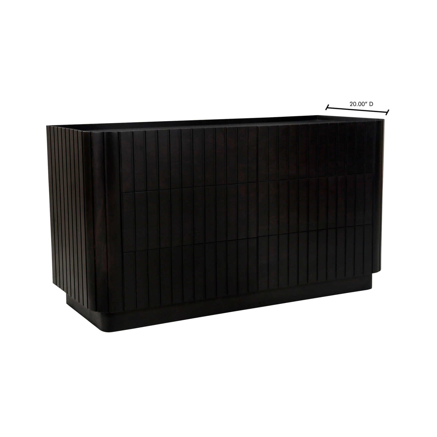 Eloisa 6 Drawer Dresser - Black