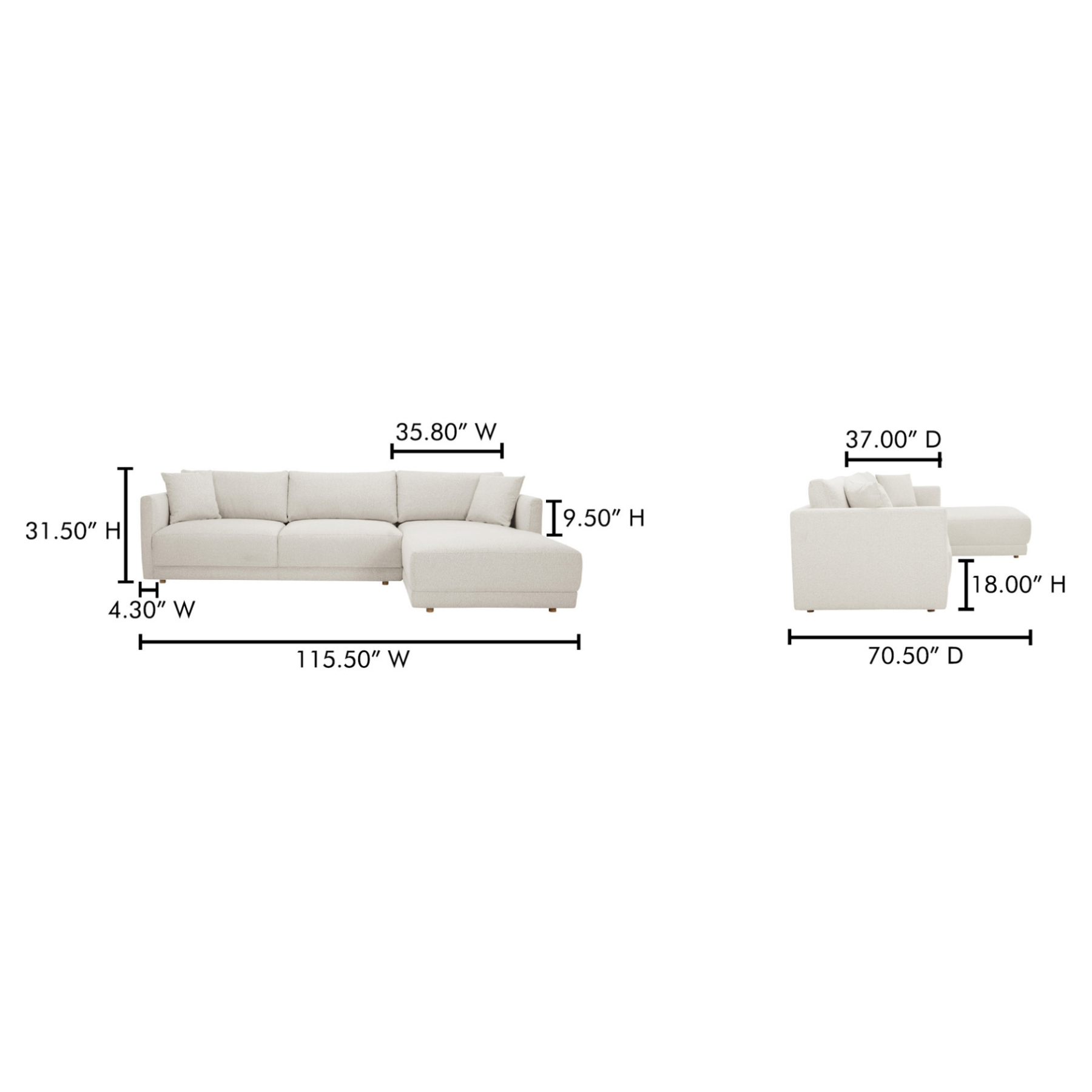 Fenn Sectional - Oyster