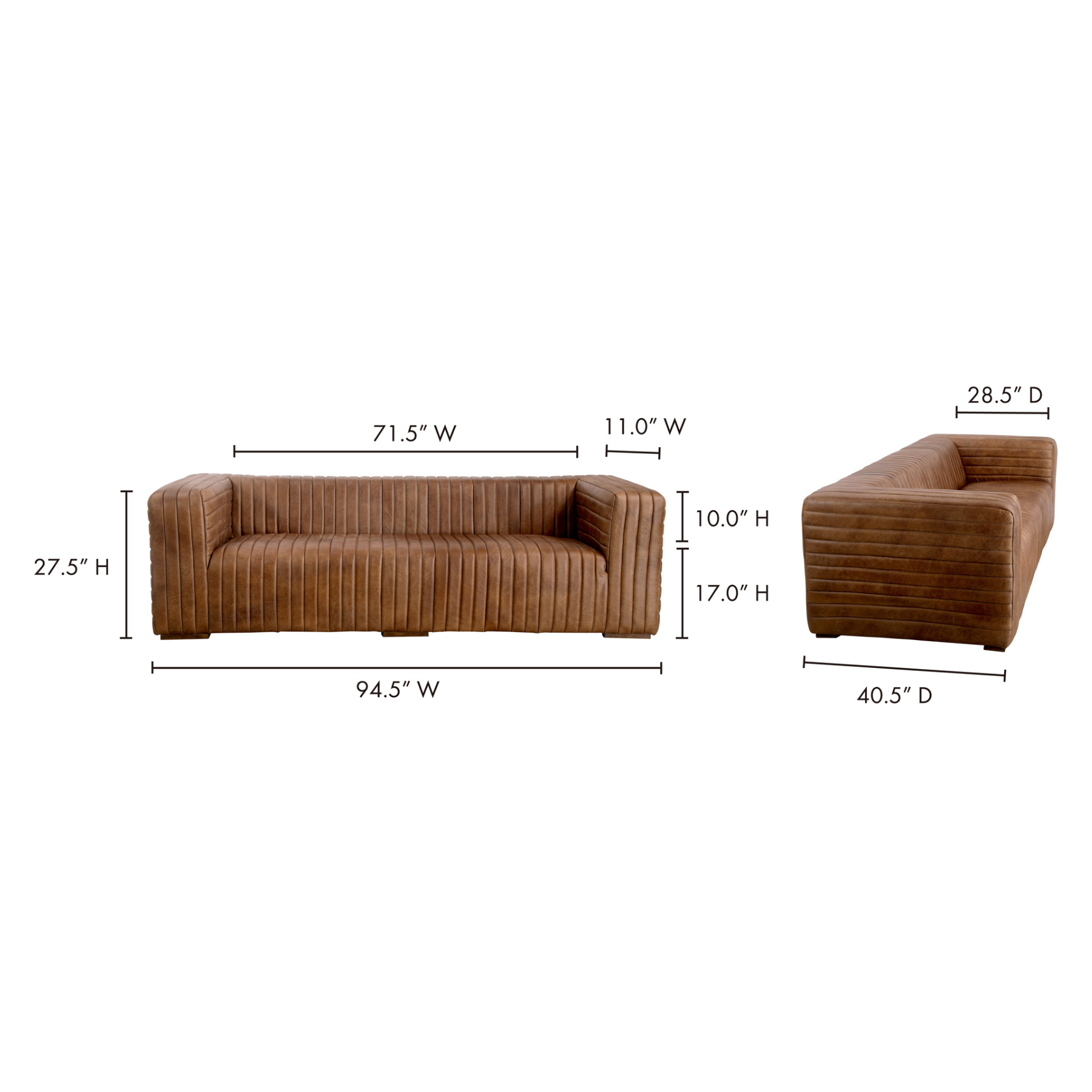 Fortis Sofa - Light Brown