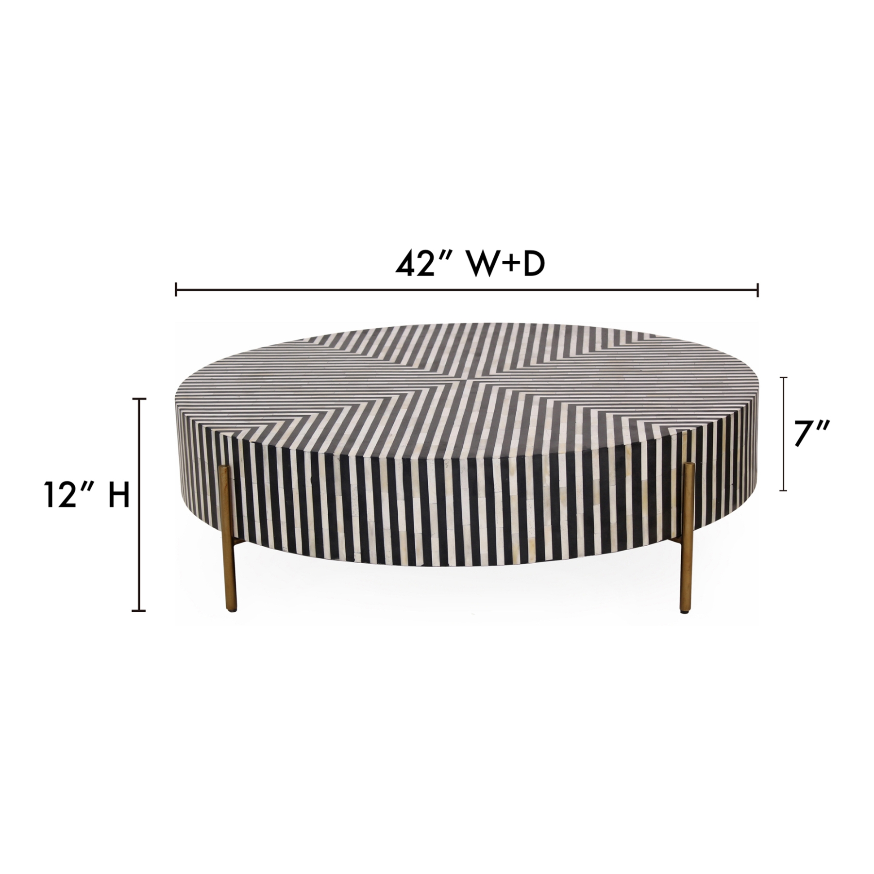 Morrow Coffee Table Black and White