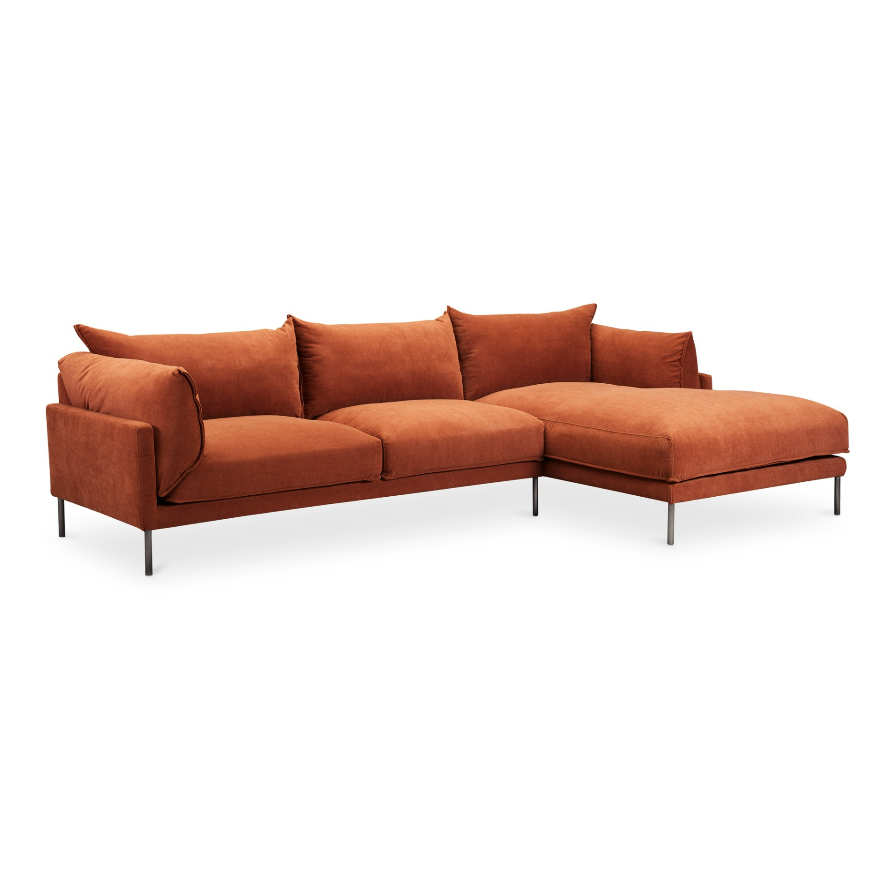 Liora Sectional - Burnt Auburn