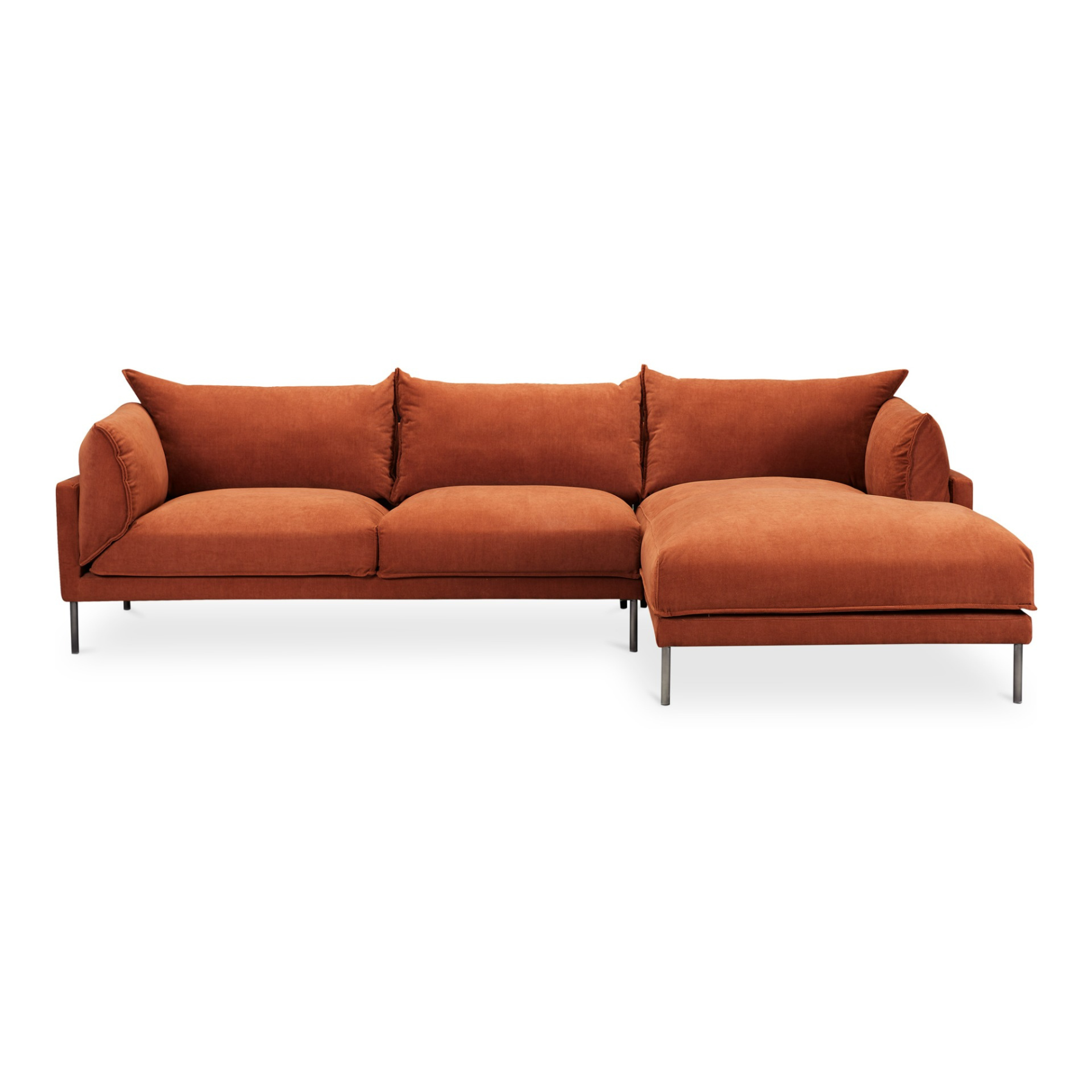 Liora Sectional - Burnt Auburn