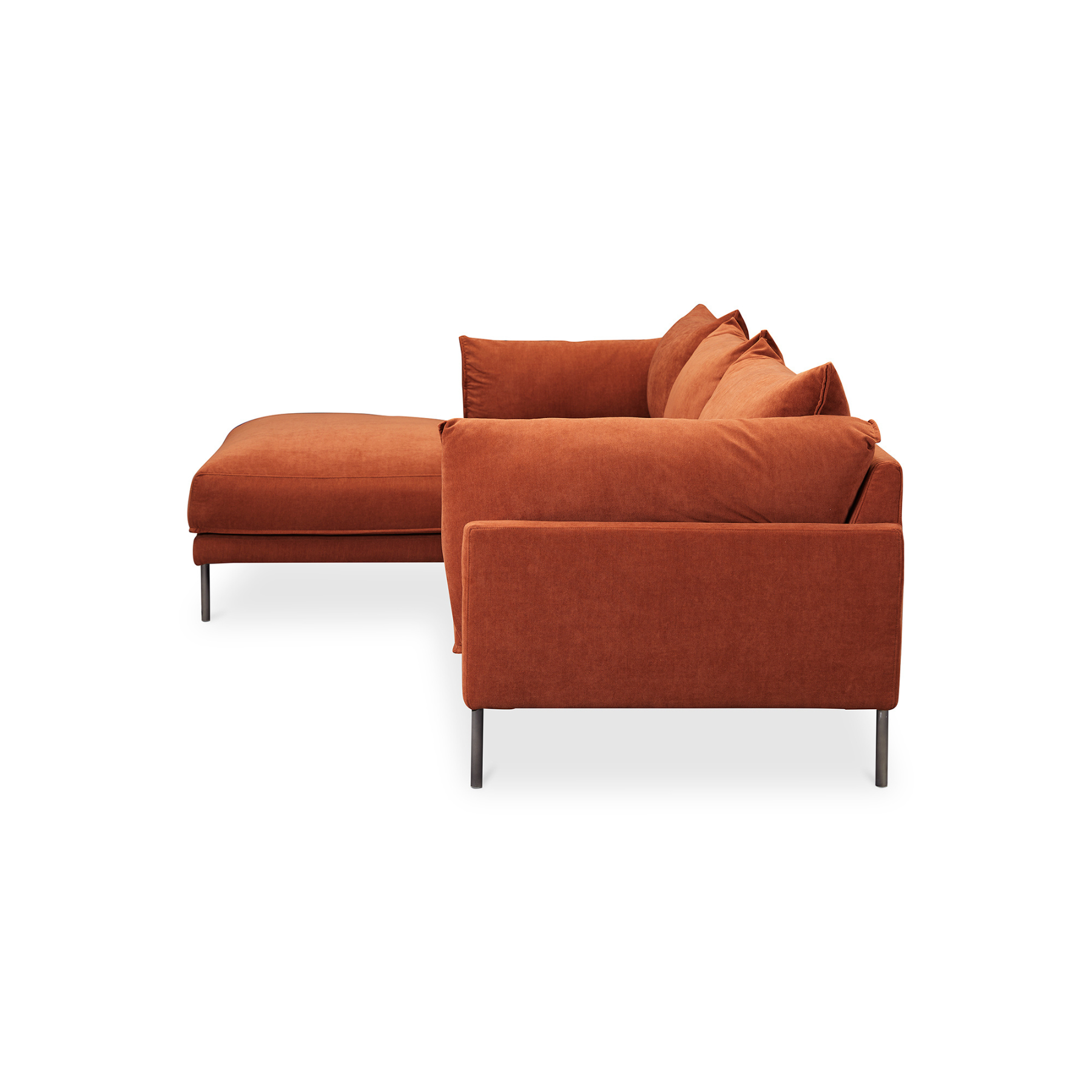 Liora Sectional - Burnt Auburn