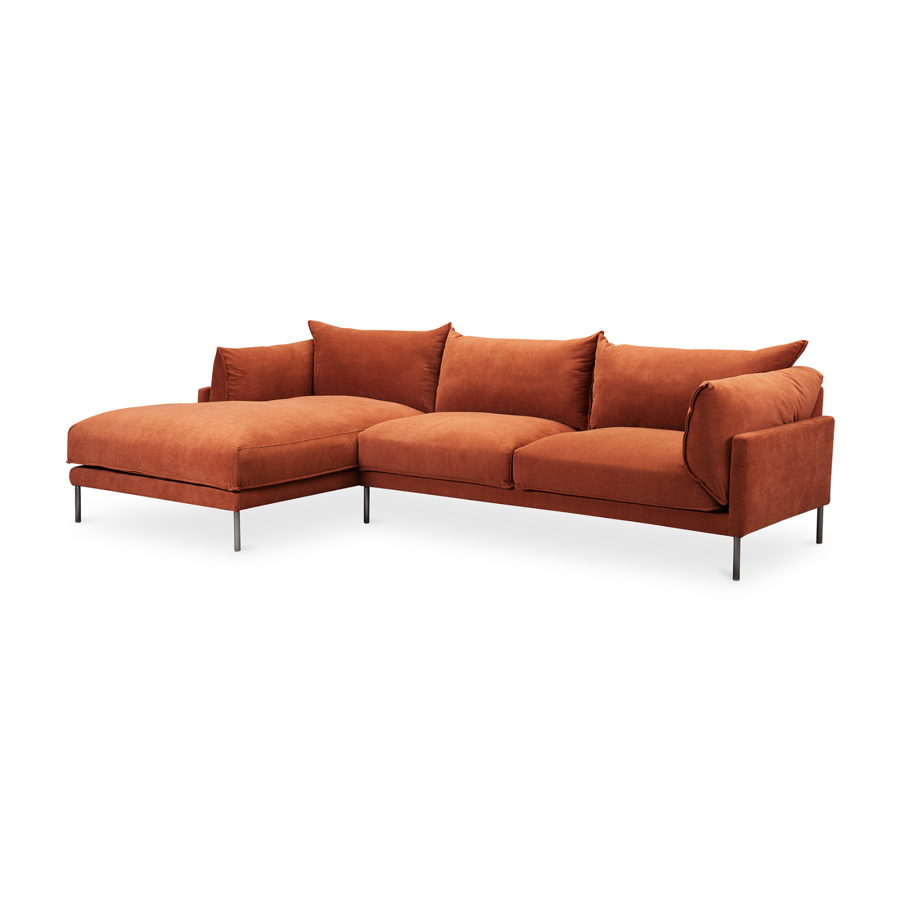 Liora Sectional - Burnt Auburn