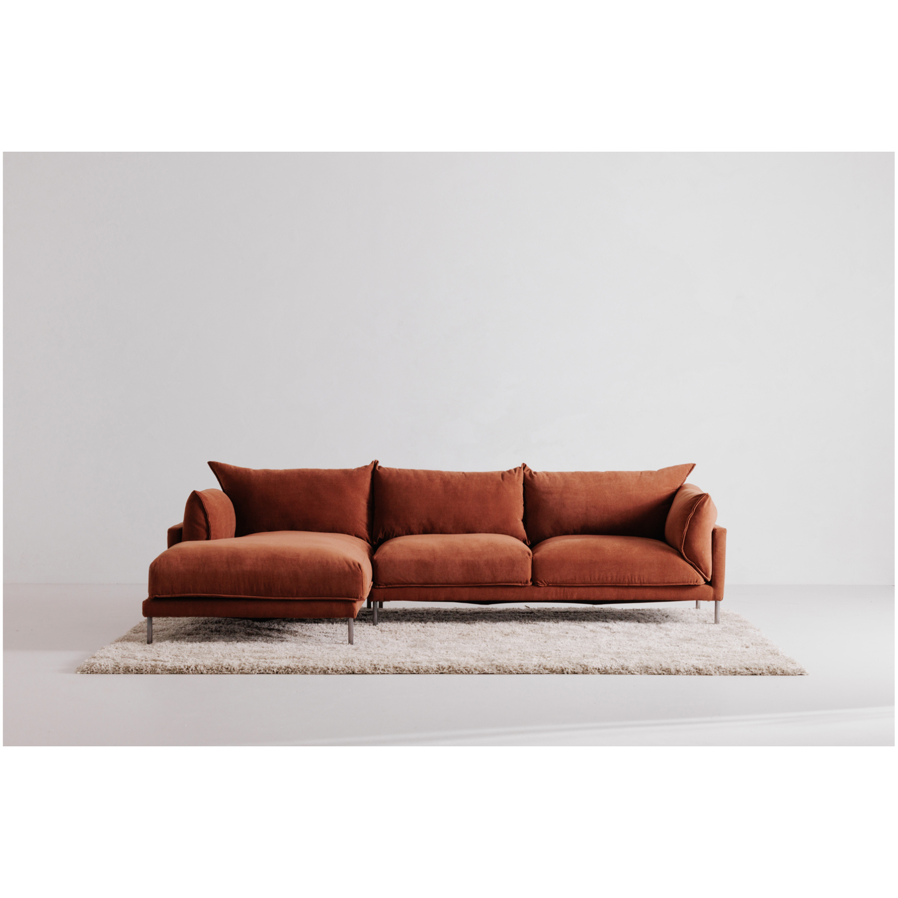 Liora Sectional - Burnt Auburn