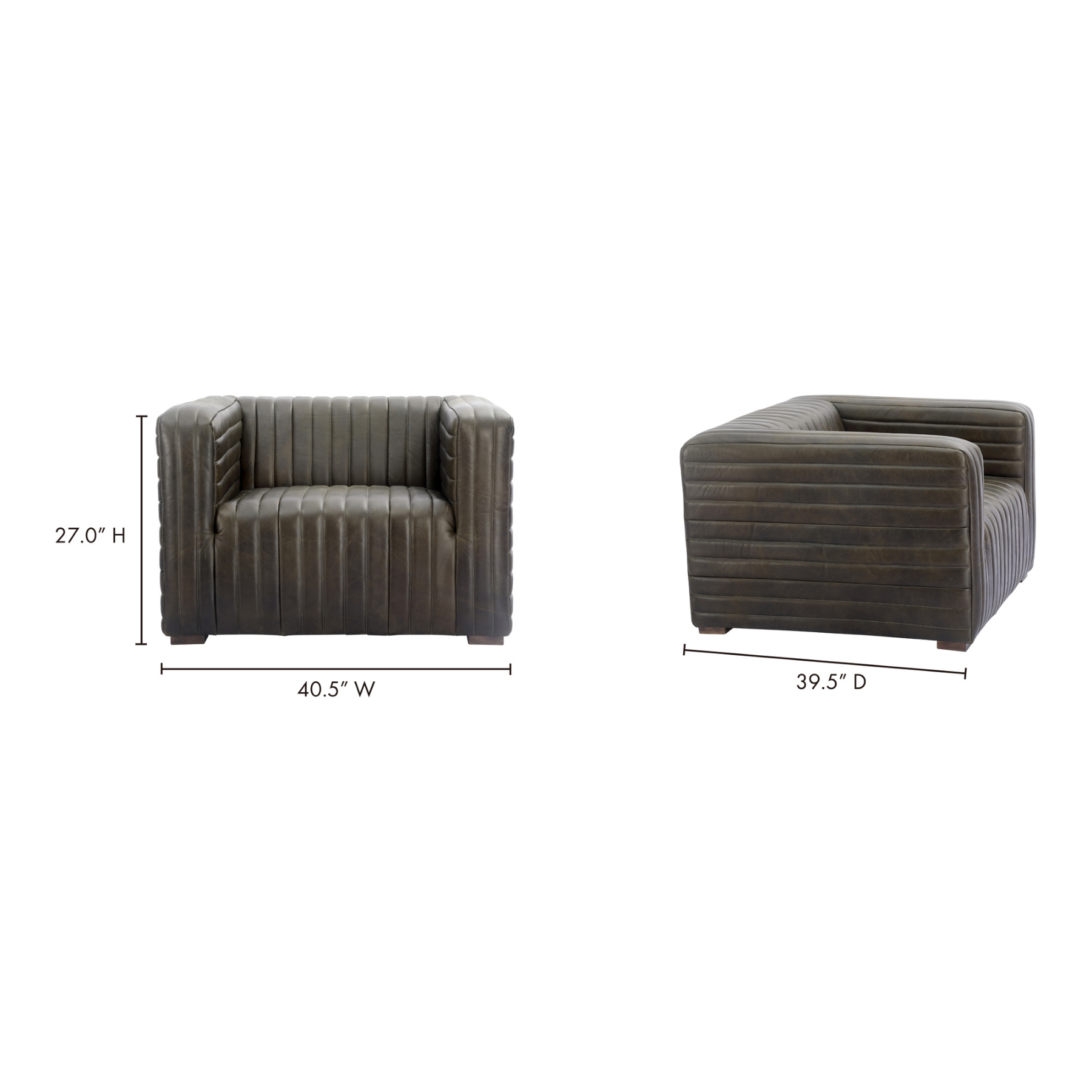 Fortis Chair - Charred Olive