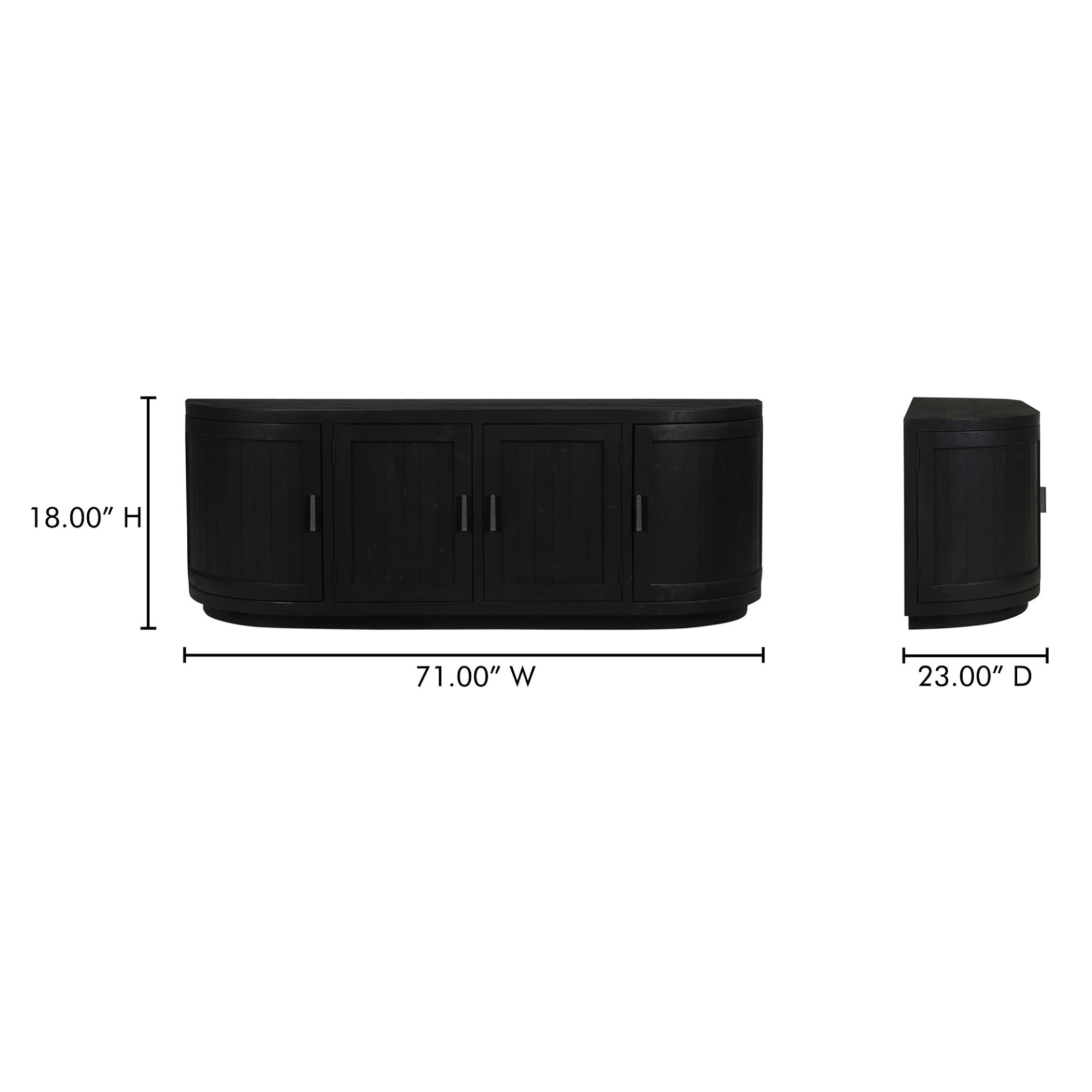 Dara Media Cabinet - Black