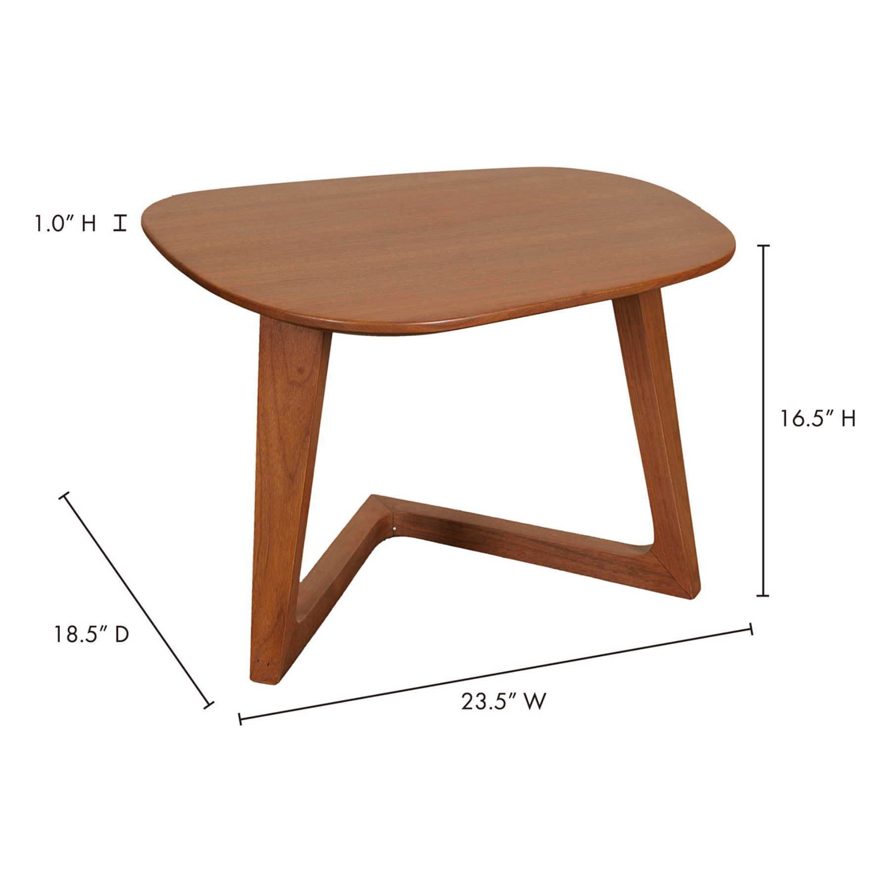 Azura End Table Brown