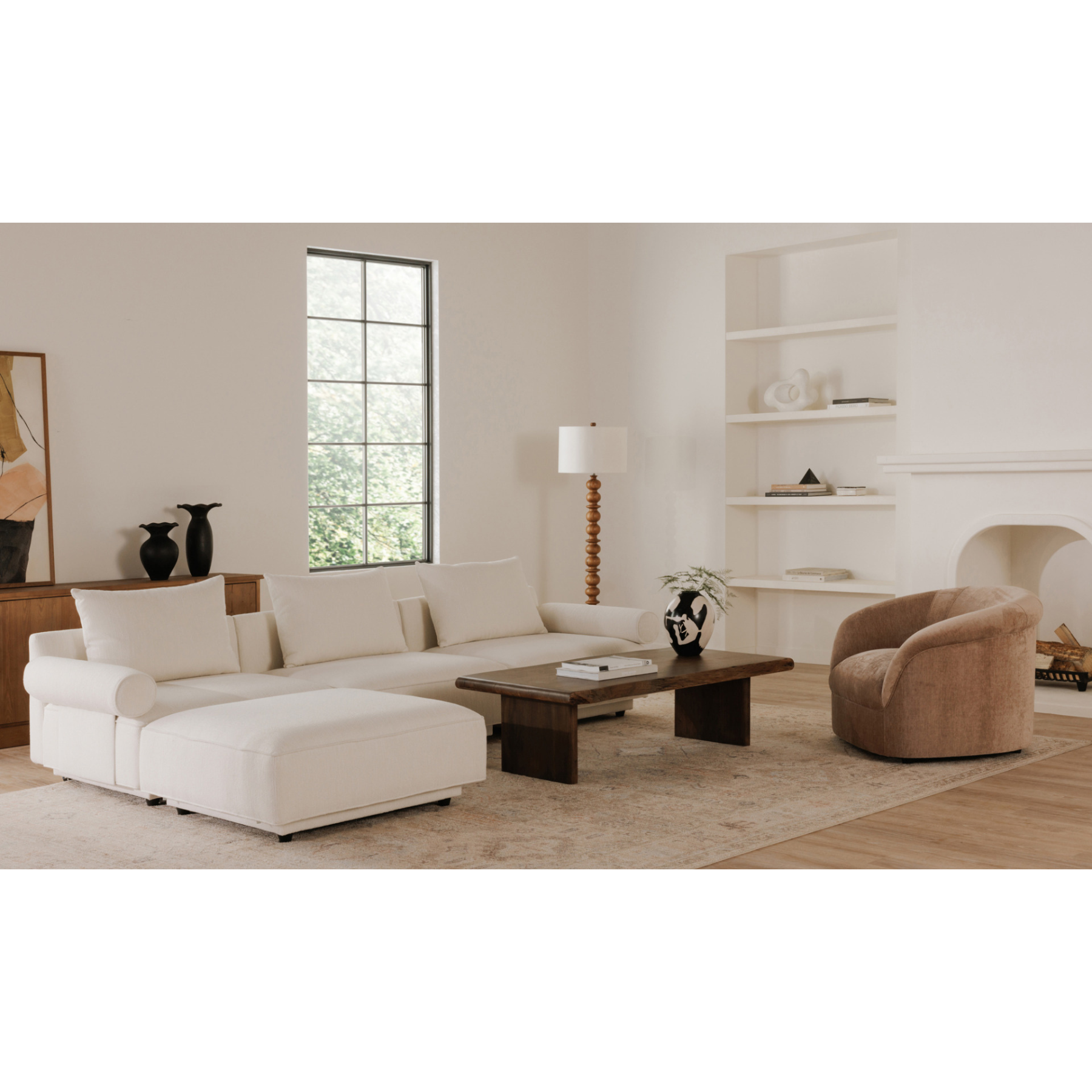 Eira Lounge Chair - Blush