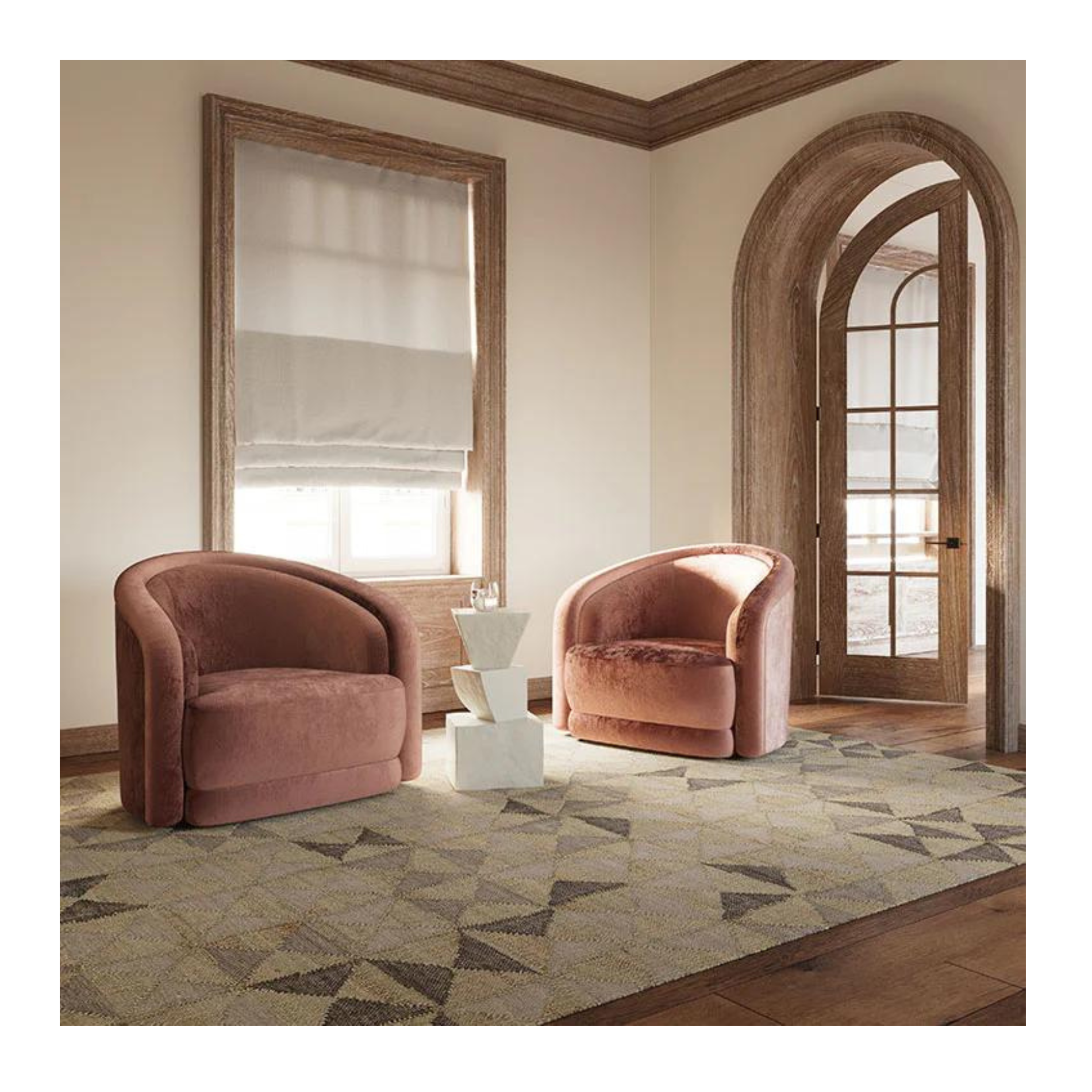LEMIEUX ET CIE Gurara Chevrette Light Grey Rug