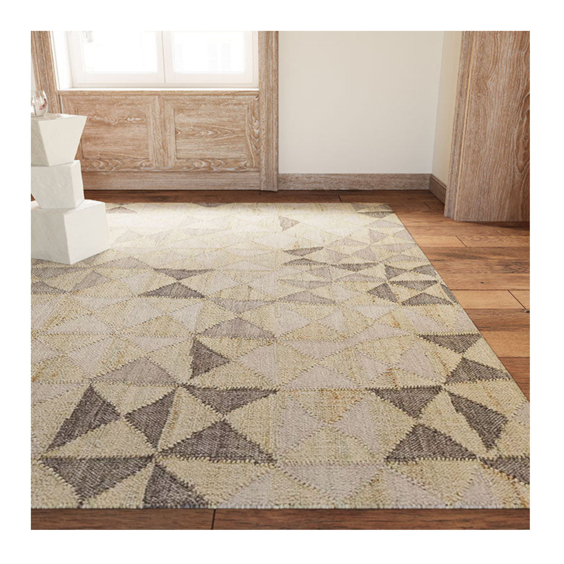 LEMIEUX ET CIE Gurara Chevrette Light Grey Rug
