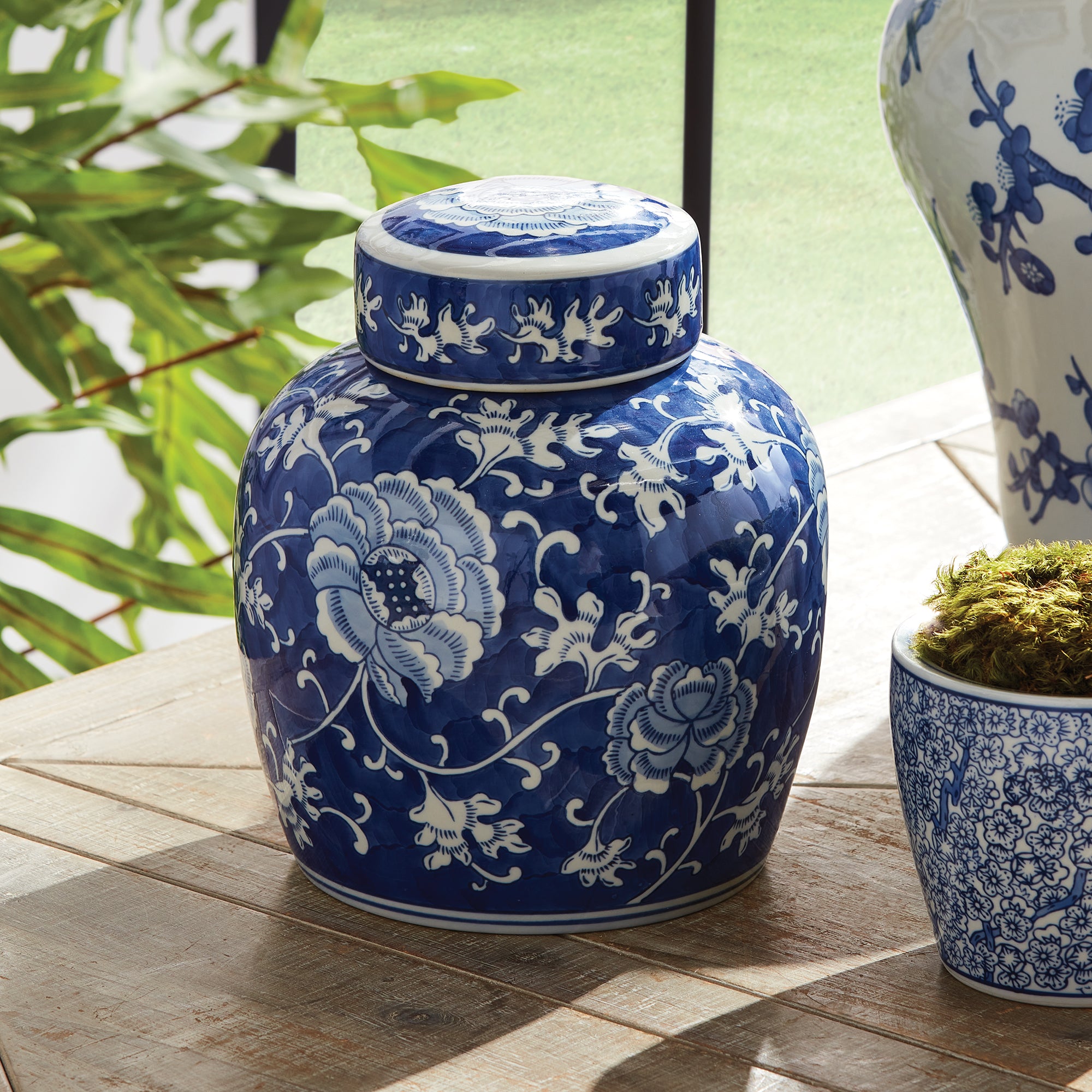 Farrow Dynasty Lotus Lidded Jar