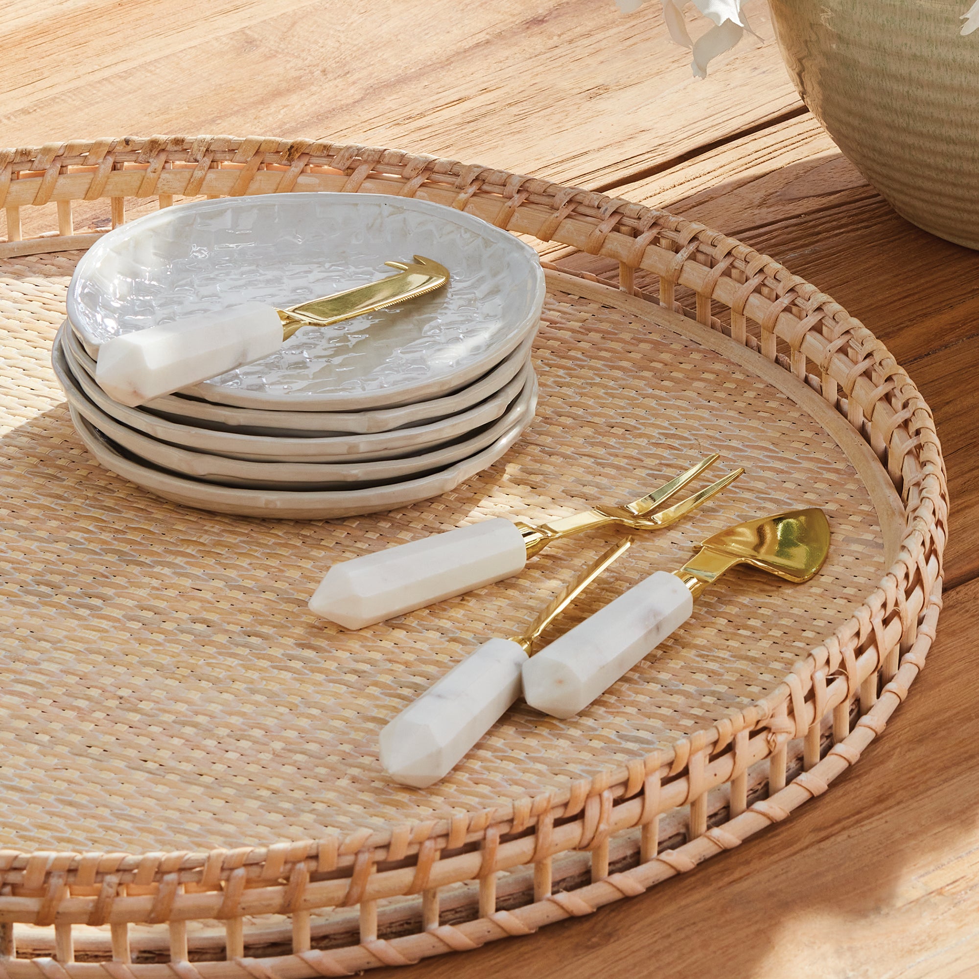 ASTERIA CHEESE KNIVES, SET OF 4