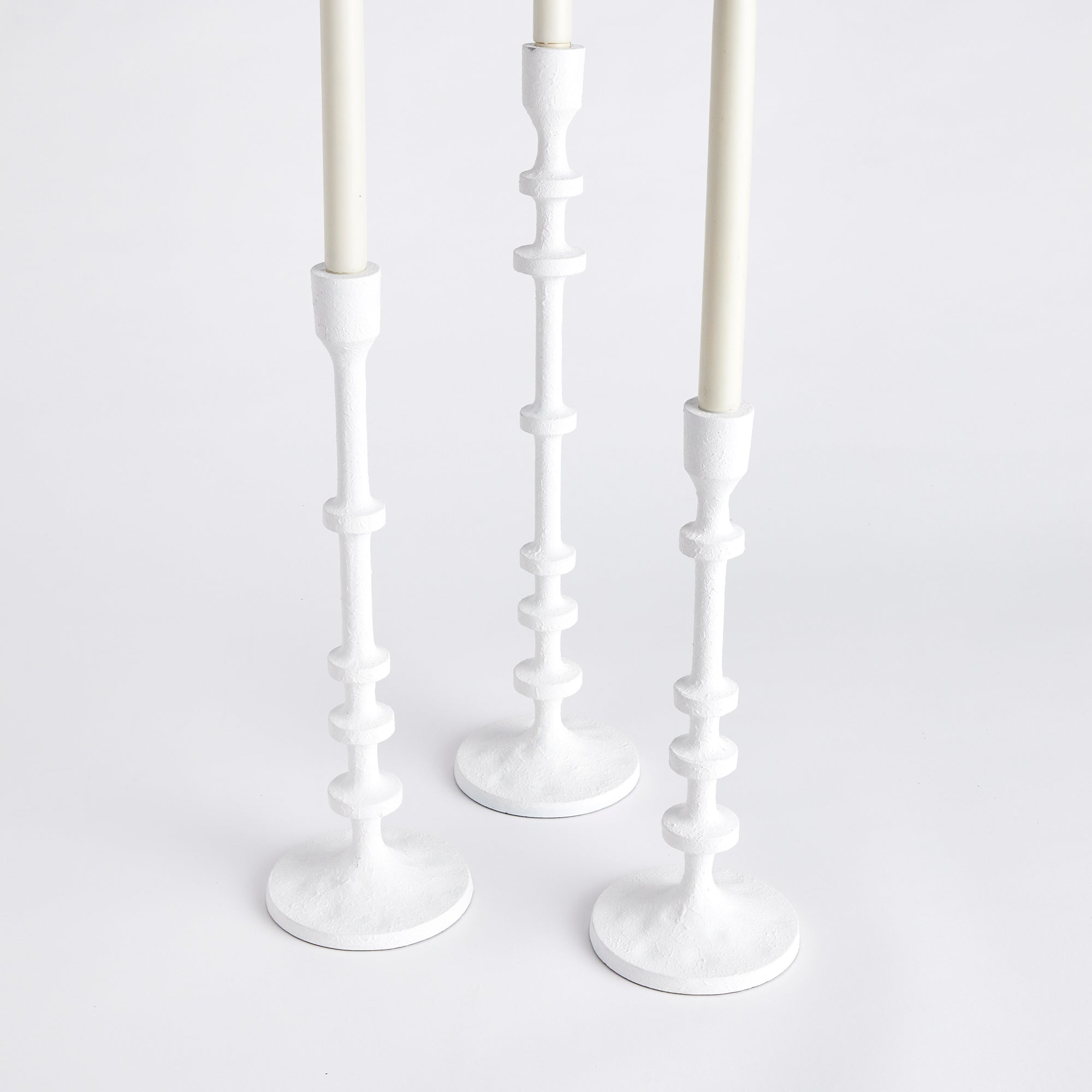 ABACUS TAPER HOLDERS, SET OF 3