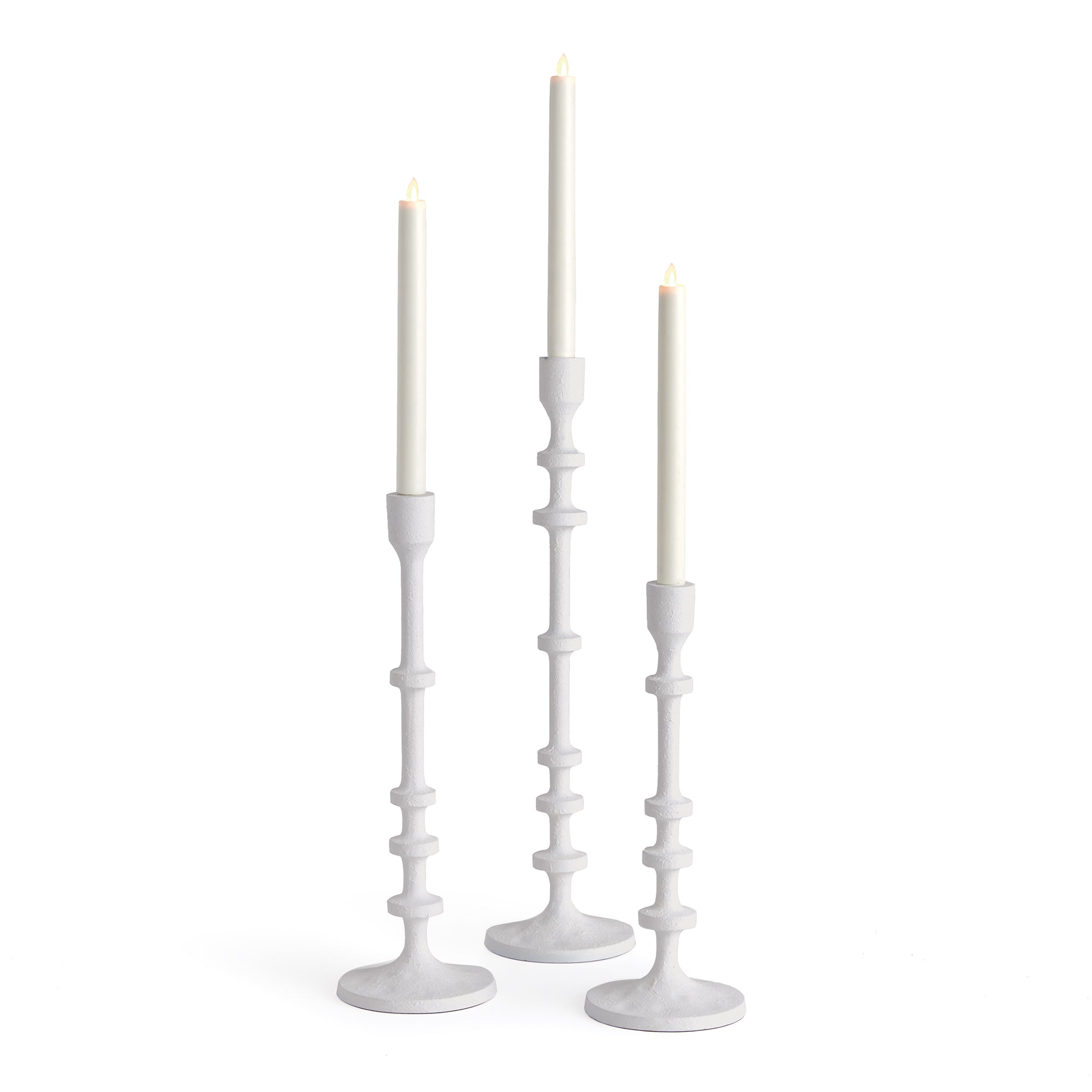 ABACUS TAPER HOLDERS, SET OF 3