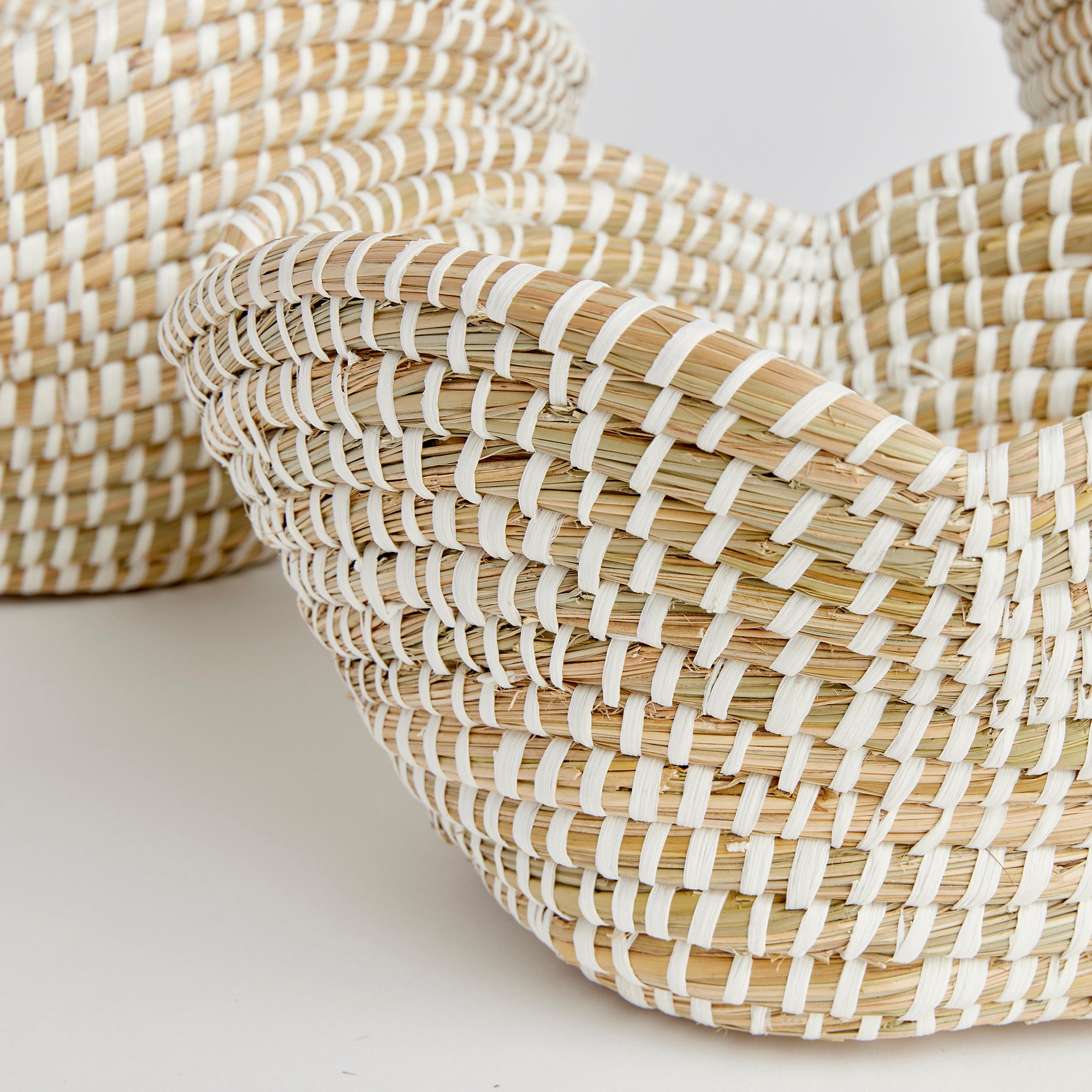 RIVERGRASS LOTUS BASKETS, SET OF 3