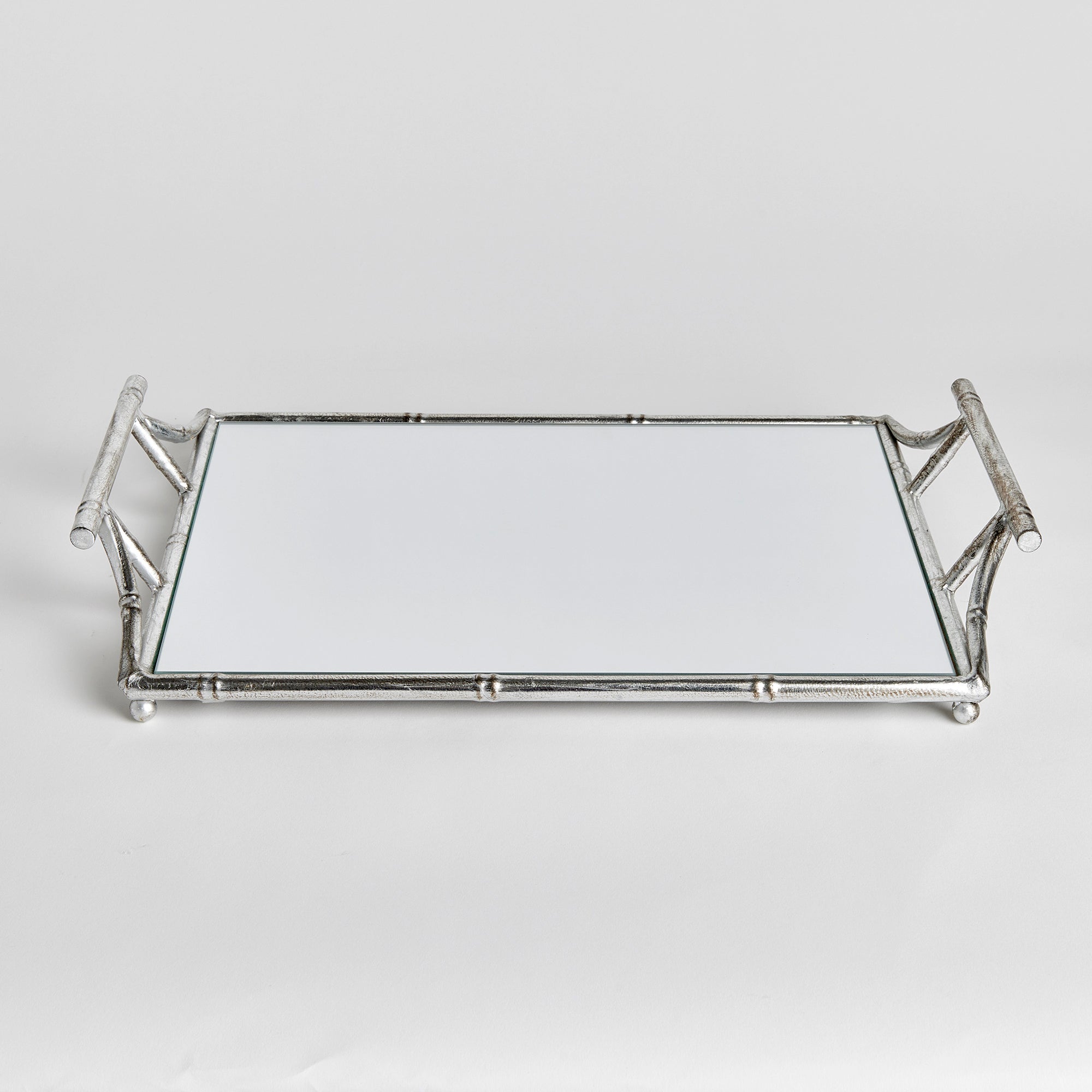 Dani Mirrored Tray with Handles