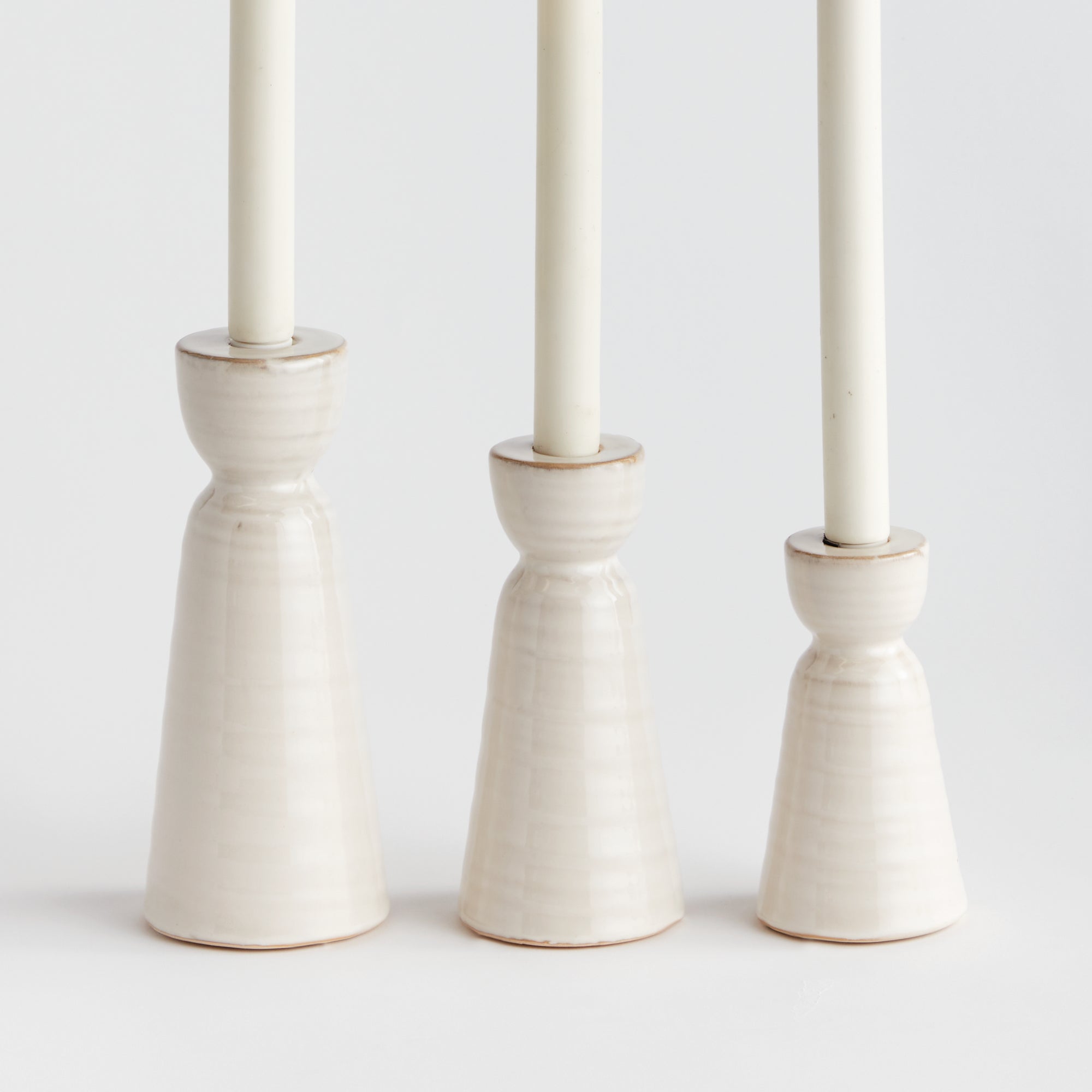 Libbey Taper Holders, Set of 3