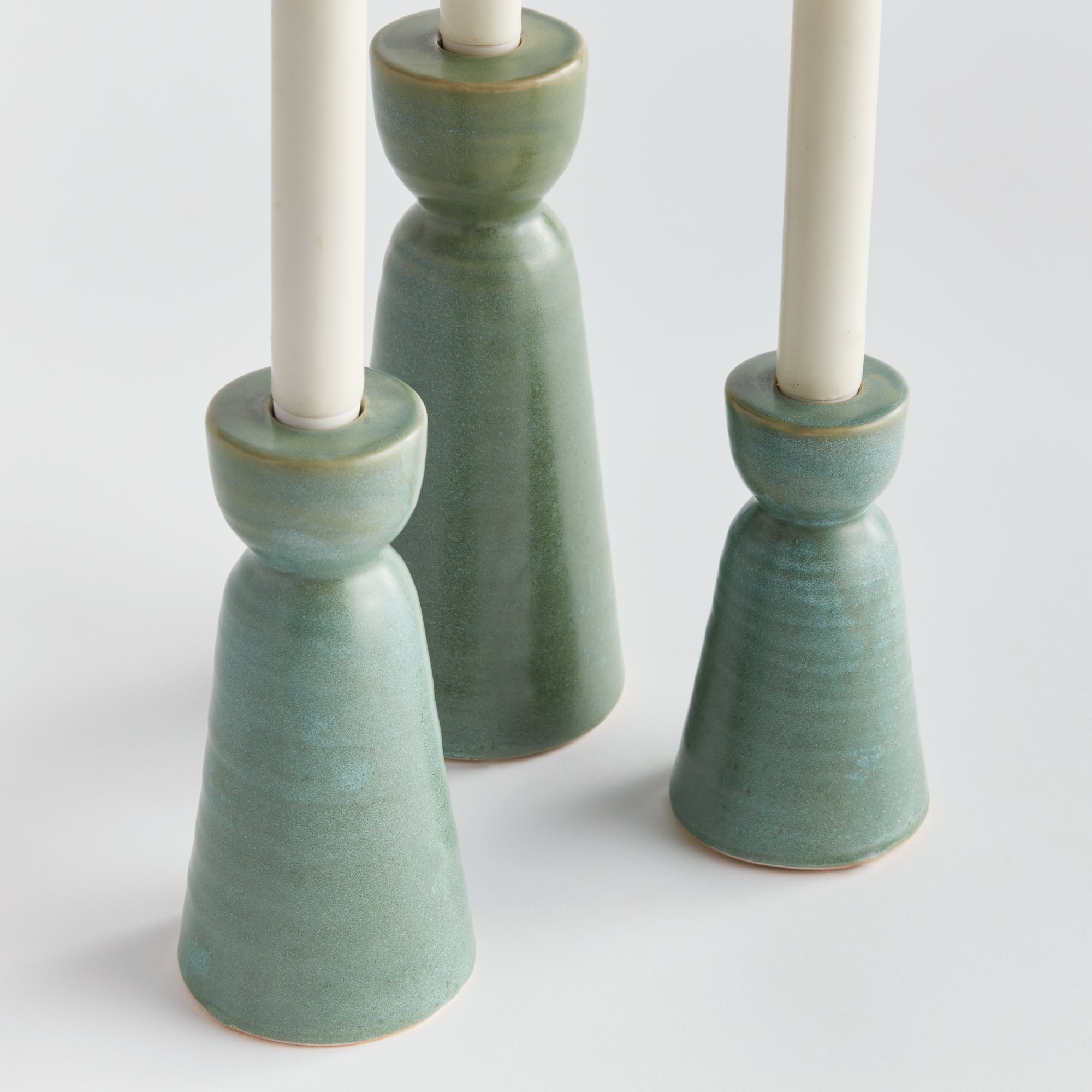 Libbey Taper Holders, Set of 3
