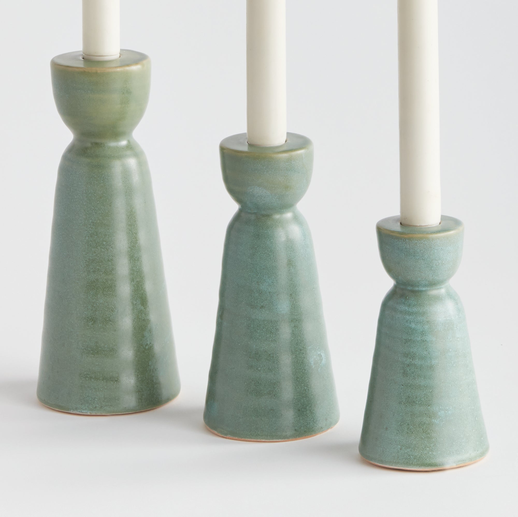 Libbey Taper Holders, Set of 3