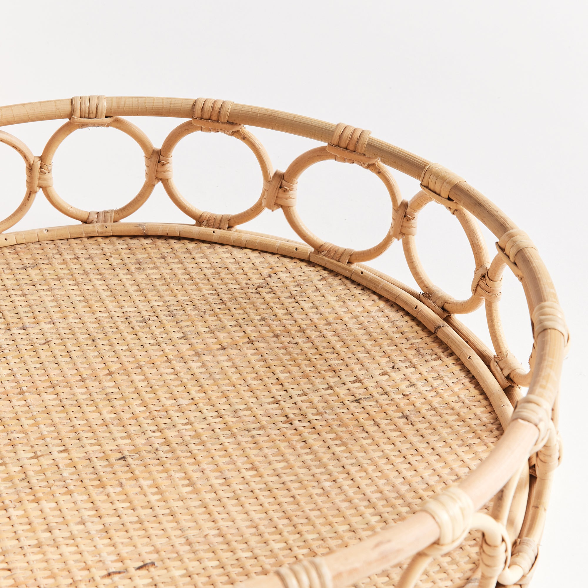 NINETTE ROUND TRAYS, SET OF 2