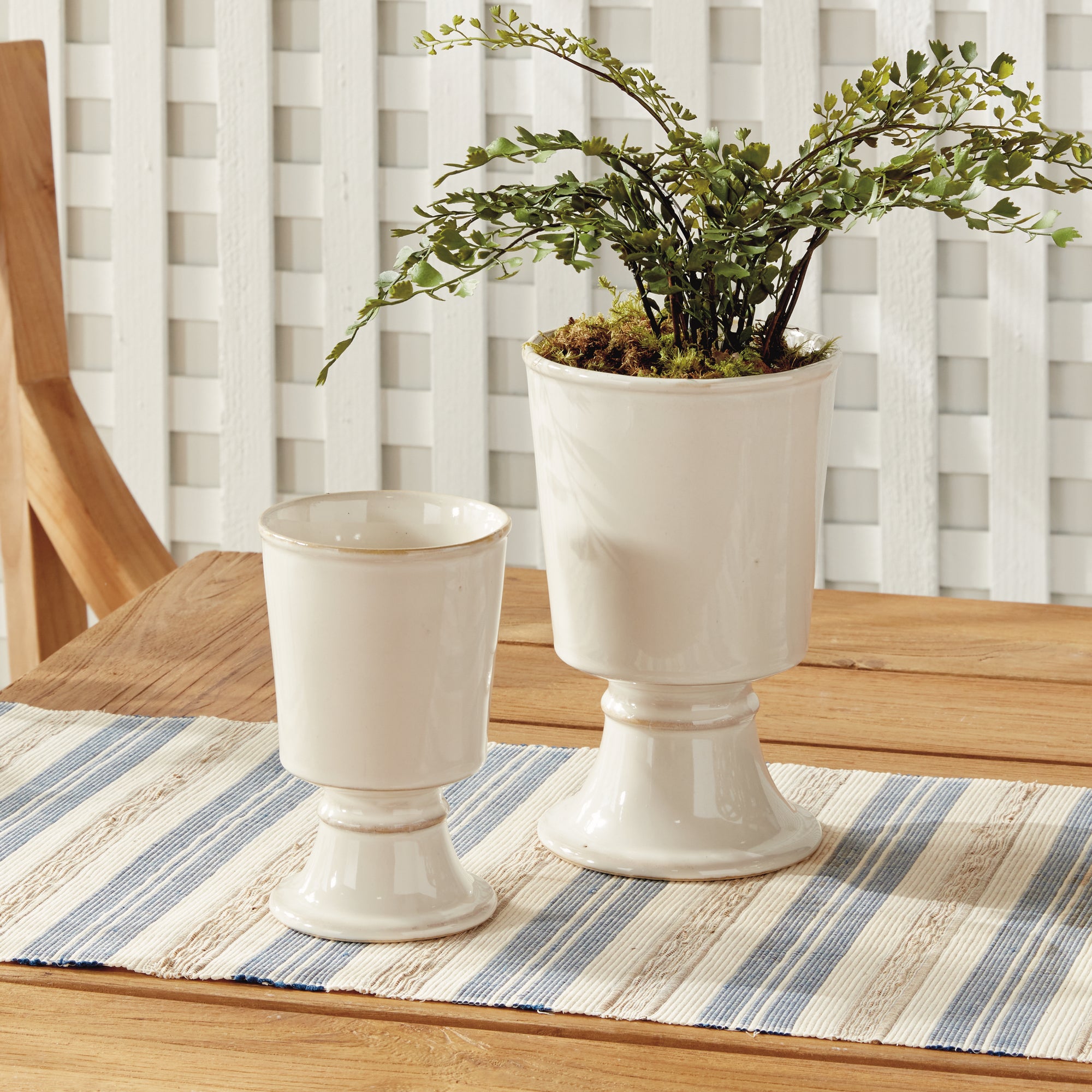Zara Footed Plant Pots Set of 2