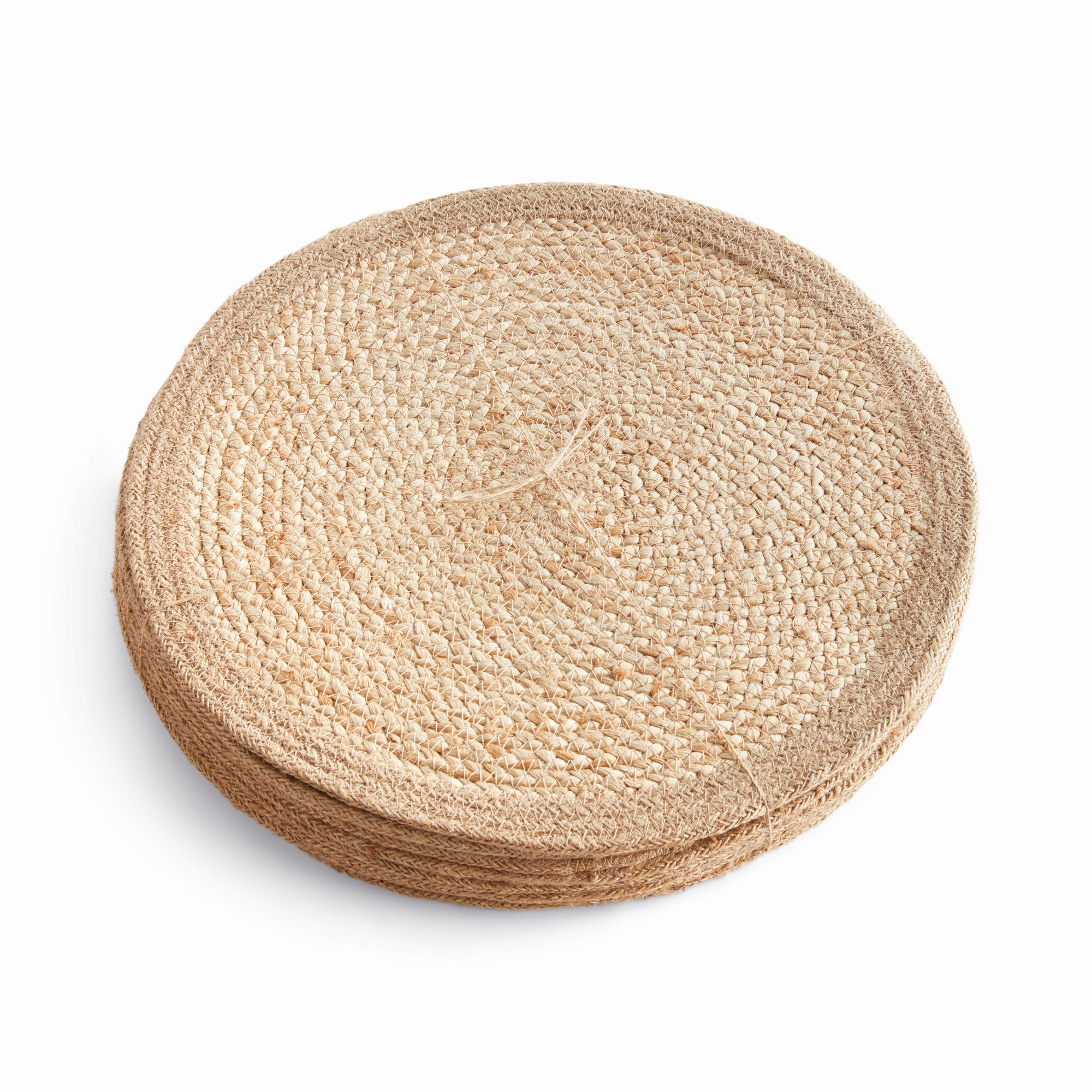 Natural Weave Round Placemats, Set of 8