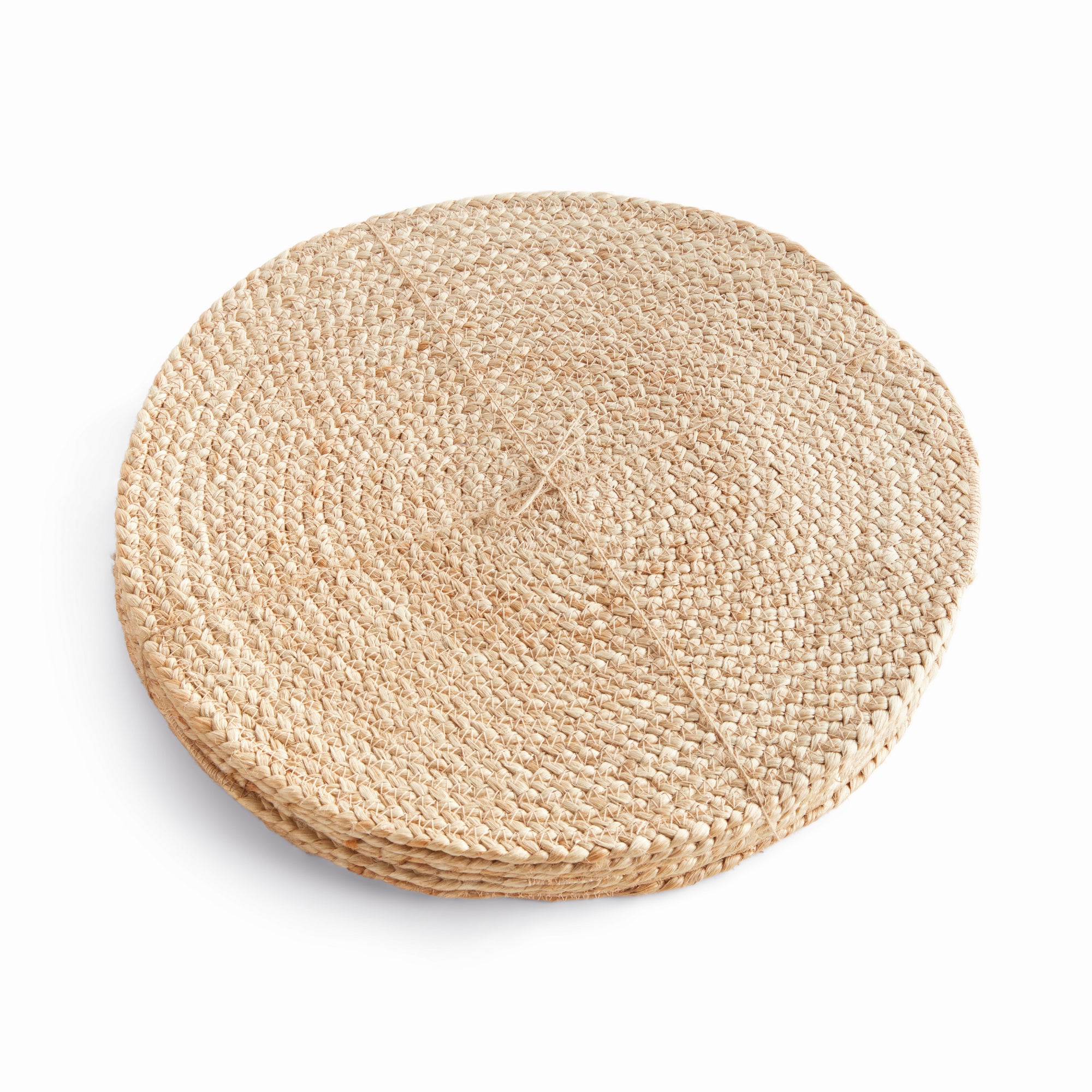 Natural Weave Round Placemats, Set of 8