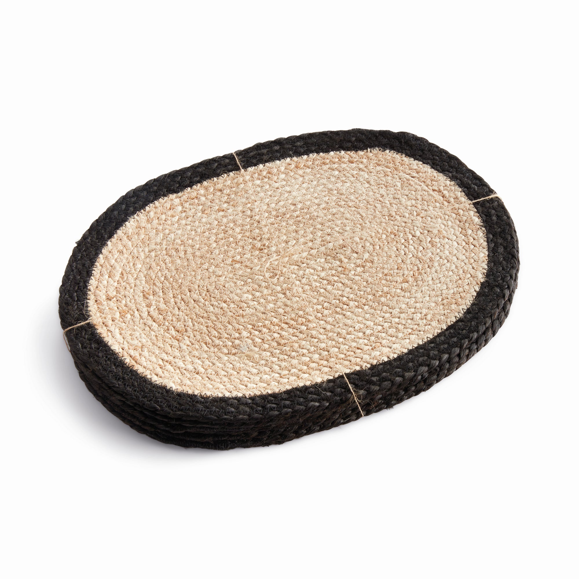 Natural Weave Oval Placemats, Set of 8