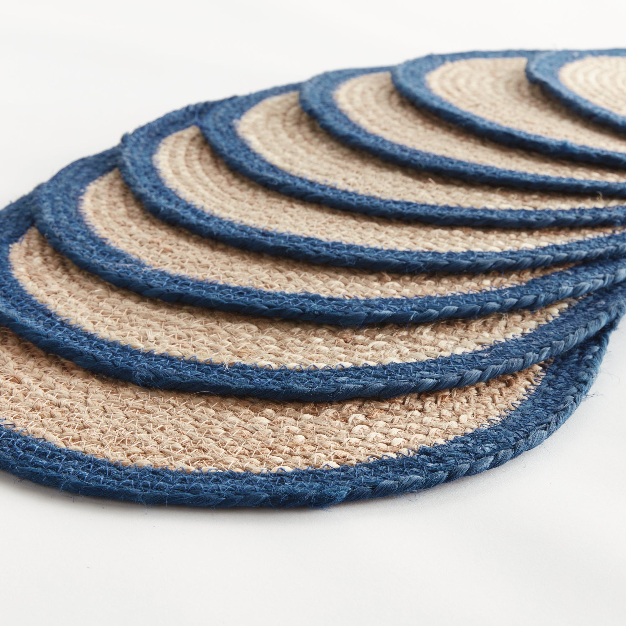 Natural Weave Oval Placemats, Set of 8