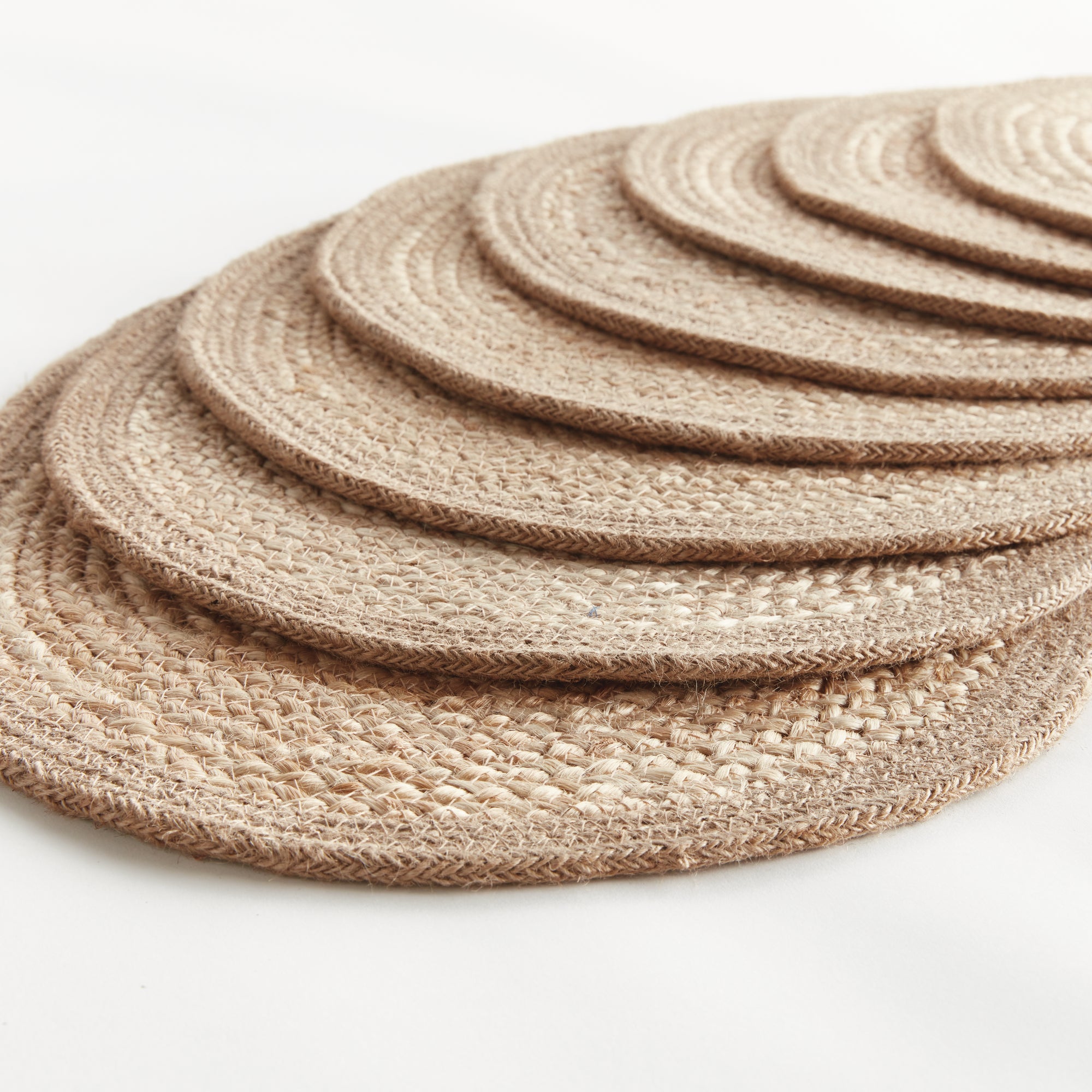 Natural Weave Oval Placemats, Set of 8