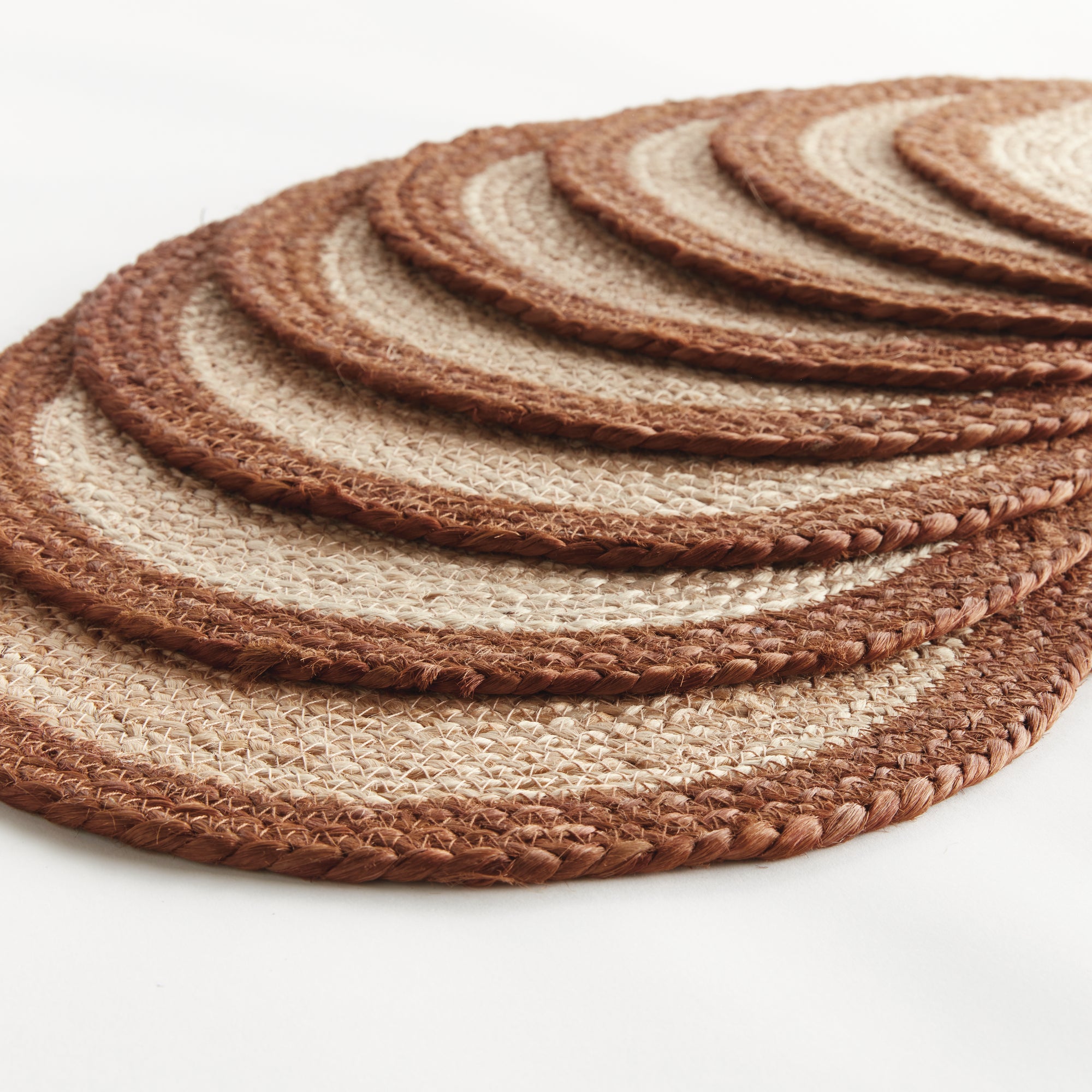 Natural Weave Oval Placemats, Set of 8