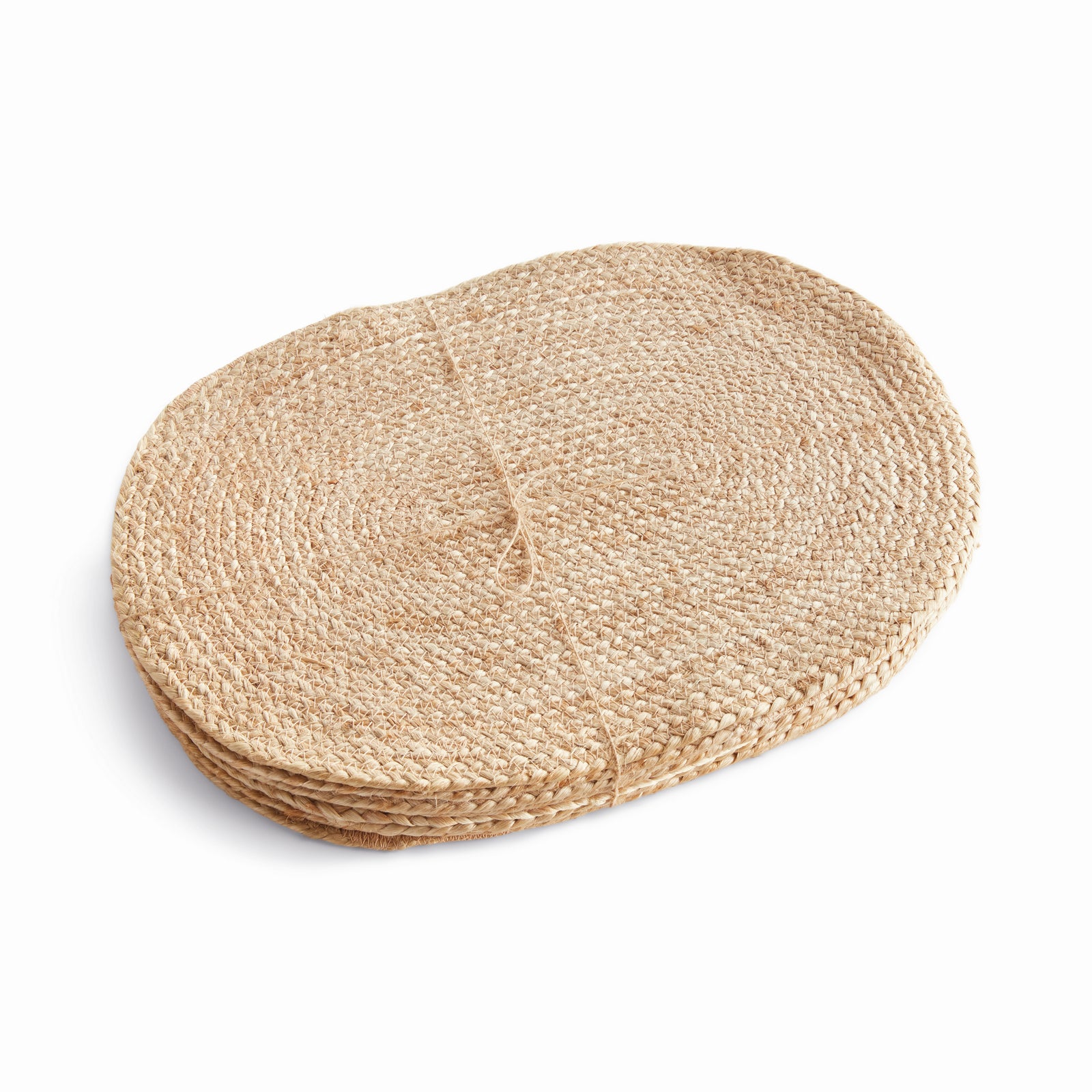 Natural Weave Oval Placemats, Set of 8