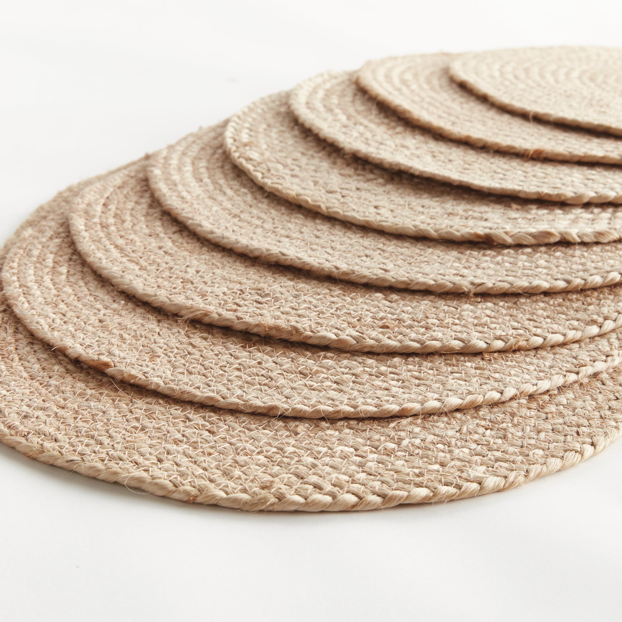 Natural Weave Oval Placemats, Set of 8