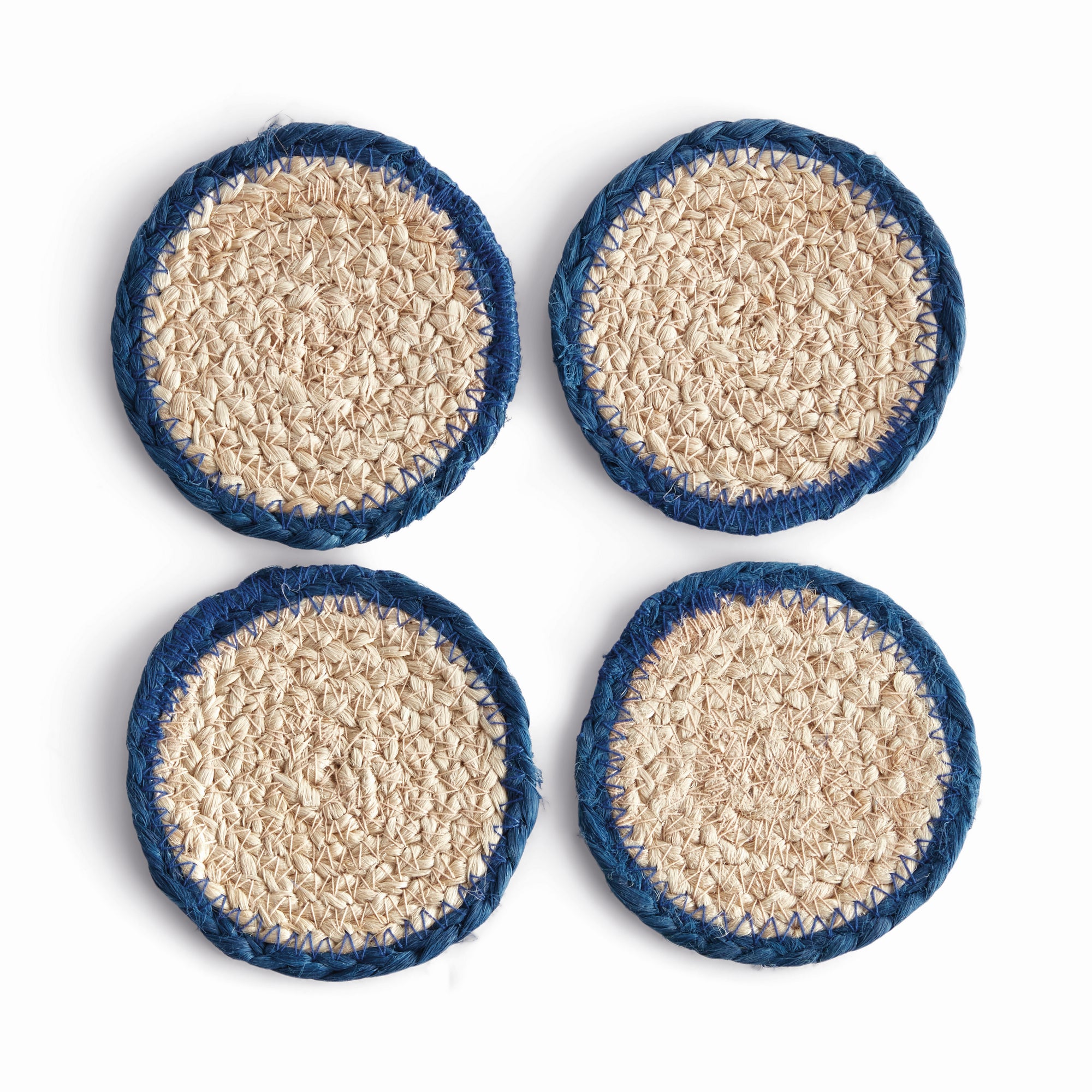 Natural Weave Coasters, Set of 4