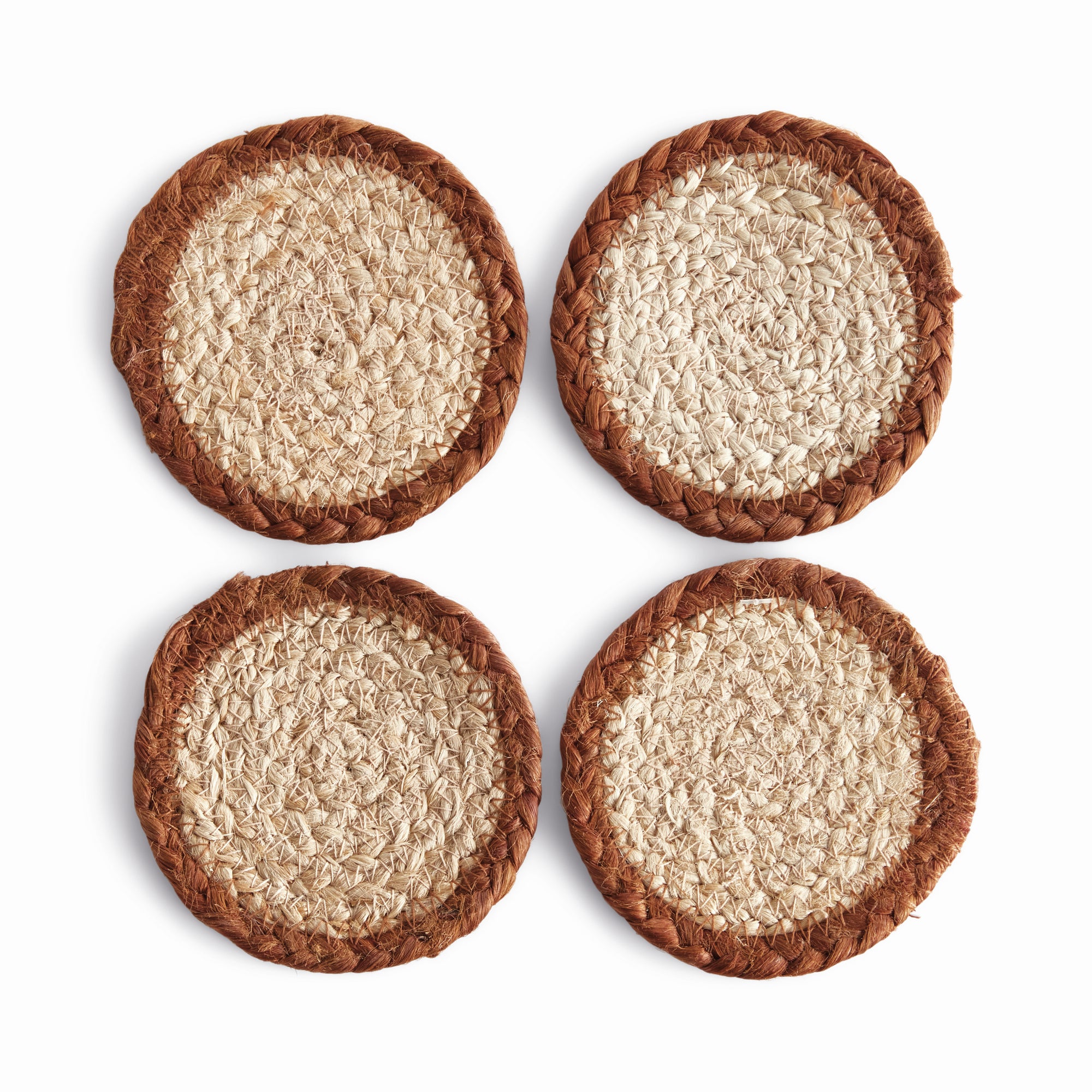 Natural Weave Coasters, Set of 4