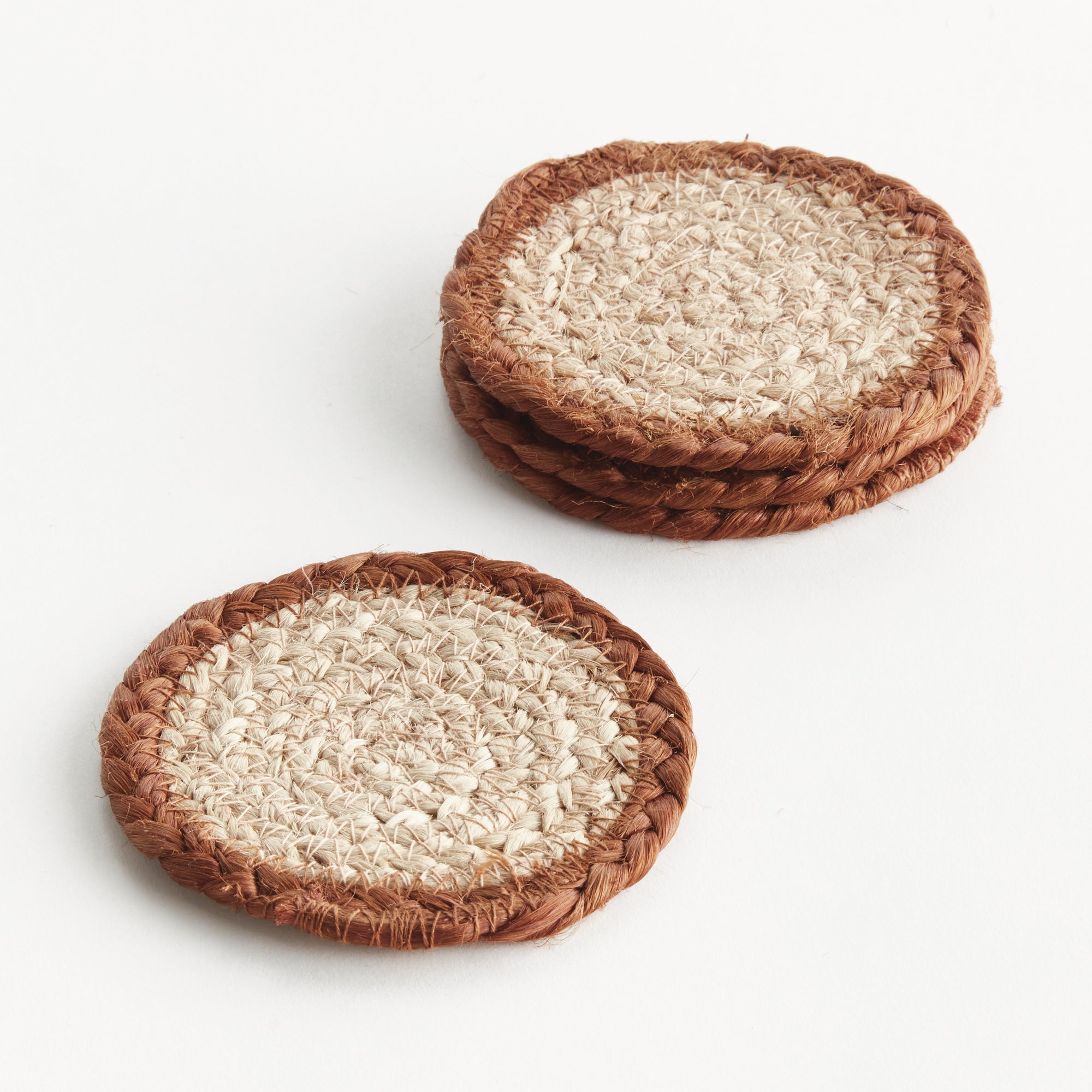 Natural Weave Coasters, Set of 4