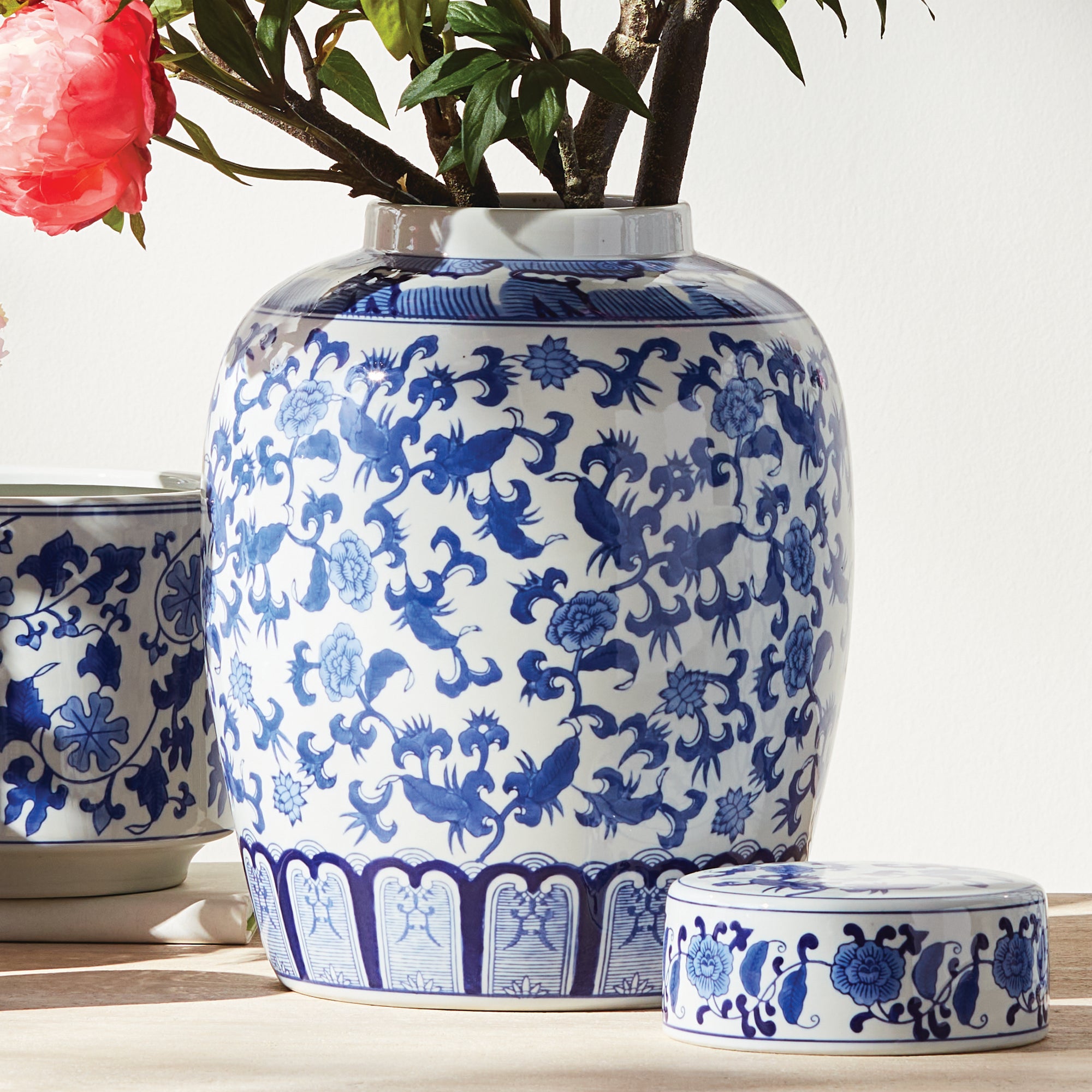 Farrow Dynasty Blossom Lidded Jar