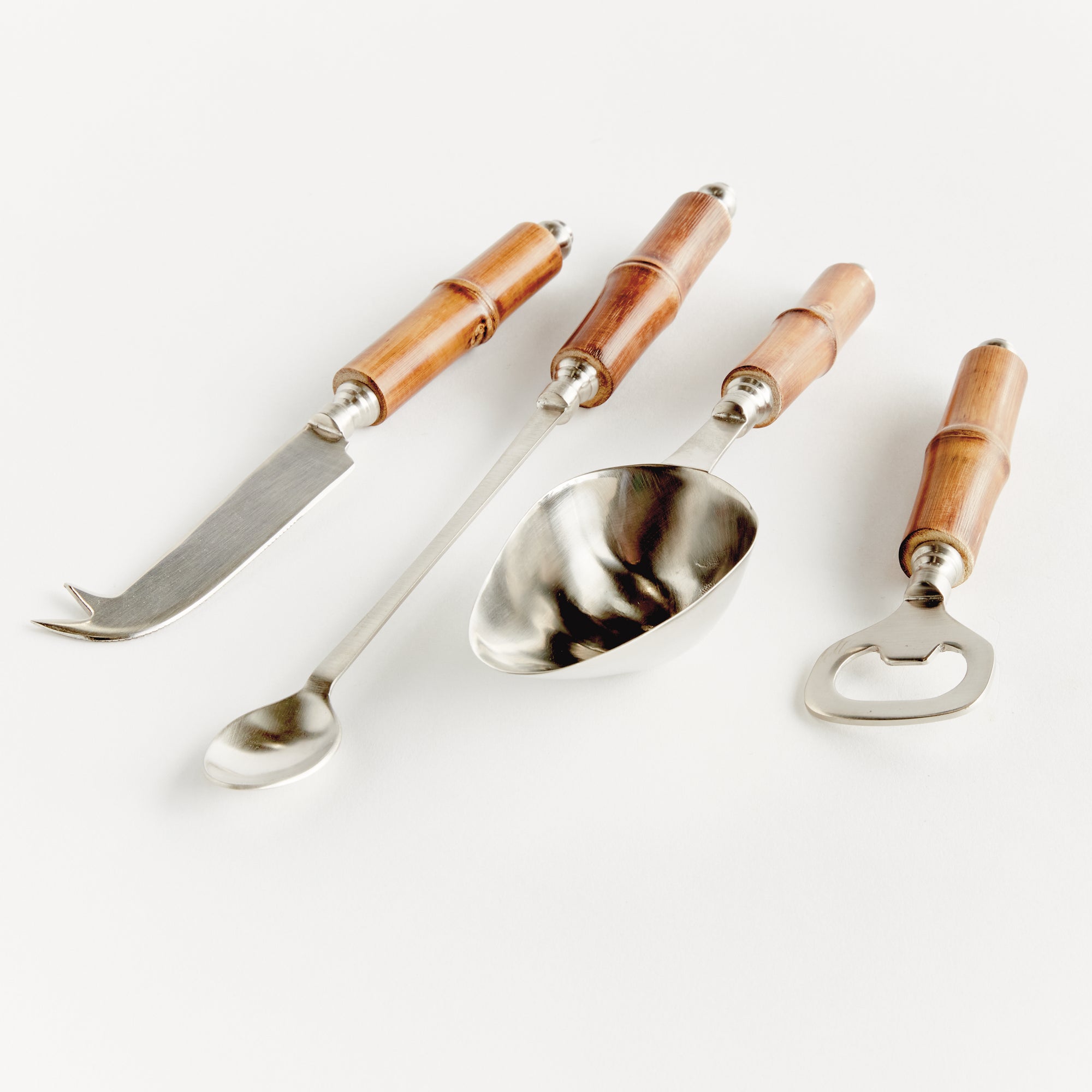 BARCLAY BUTERA KEYSTONE COCKTAIL ACCESSORIES, SET OF 4