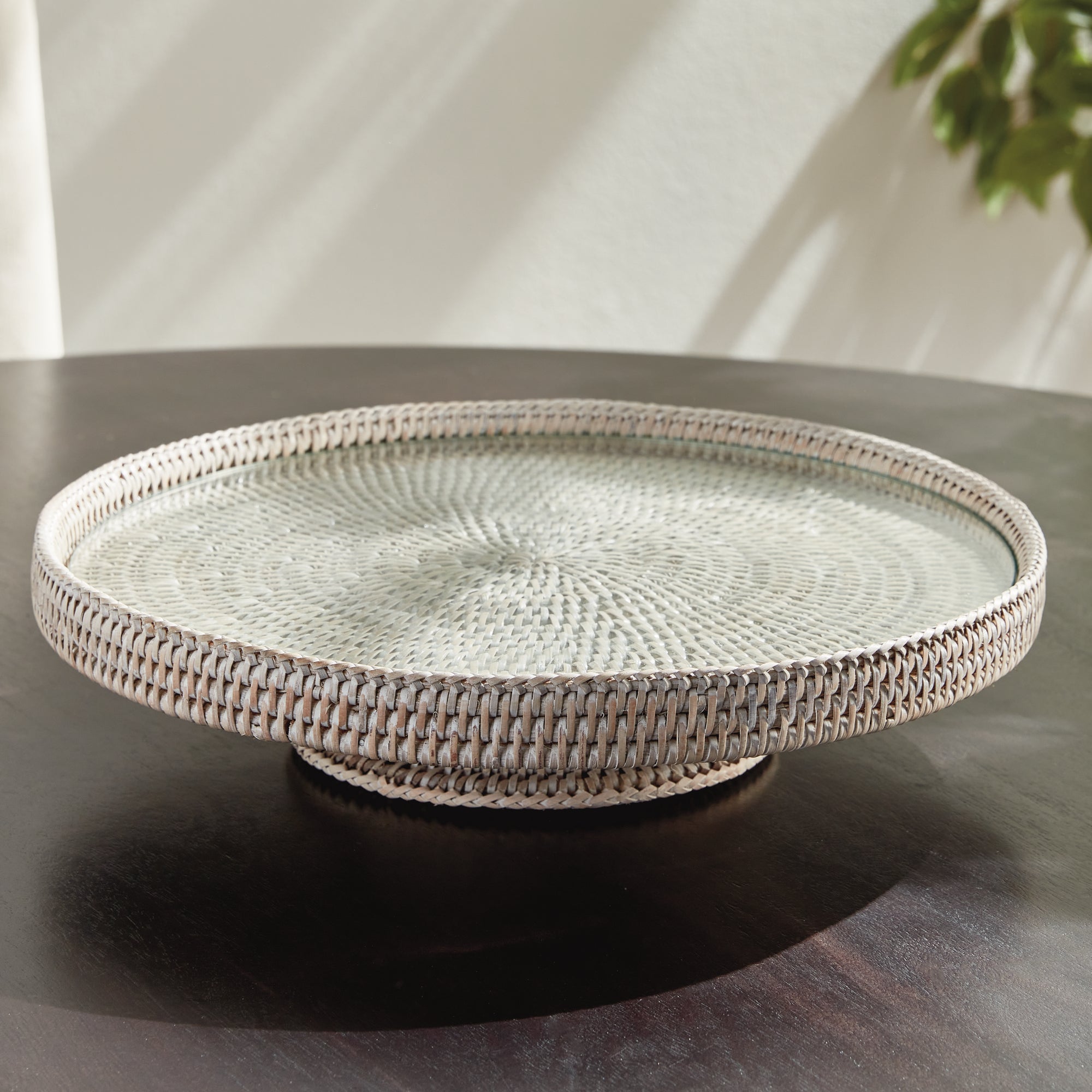 Zoe Rattan Serving Stand
