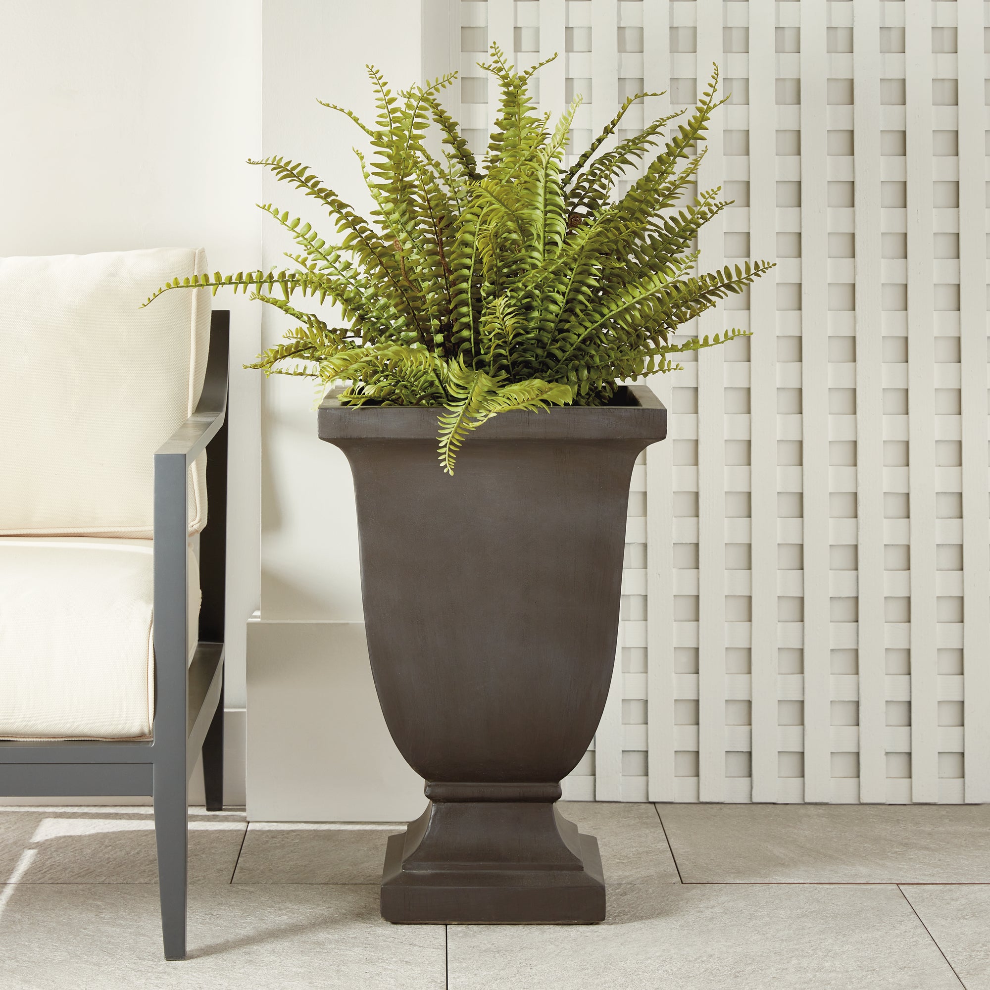 Fibreclay Eliza Square Footed Plant Pot Large