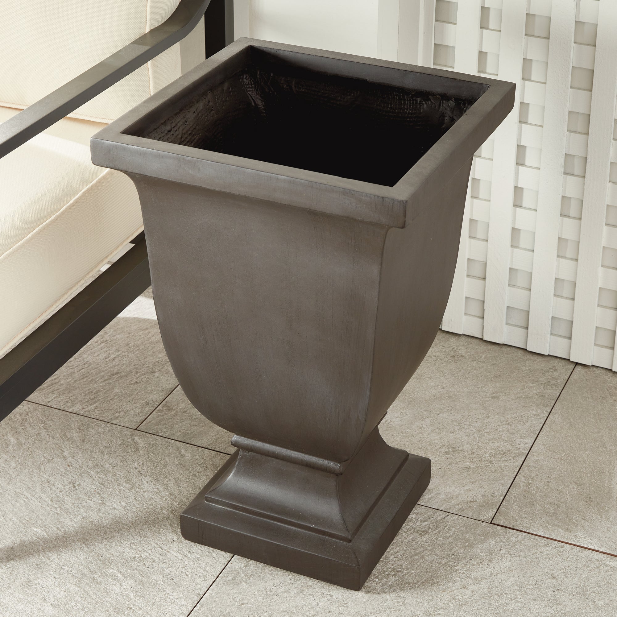 Fibreclay Eliza Square Footed Plant Pot Large