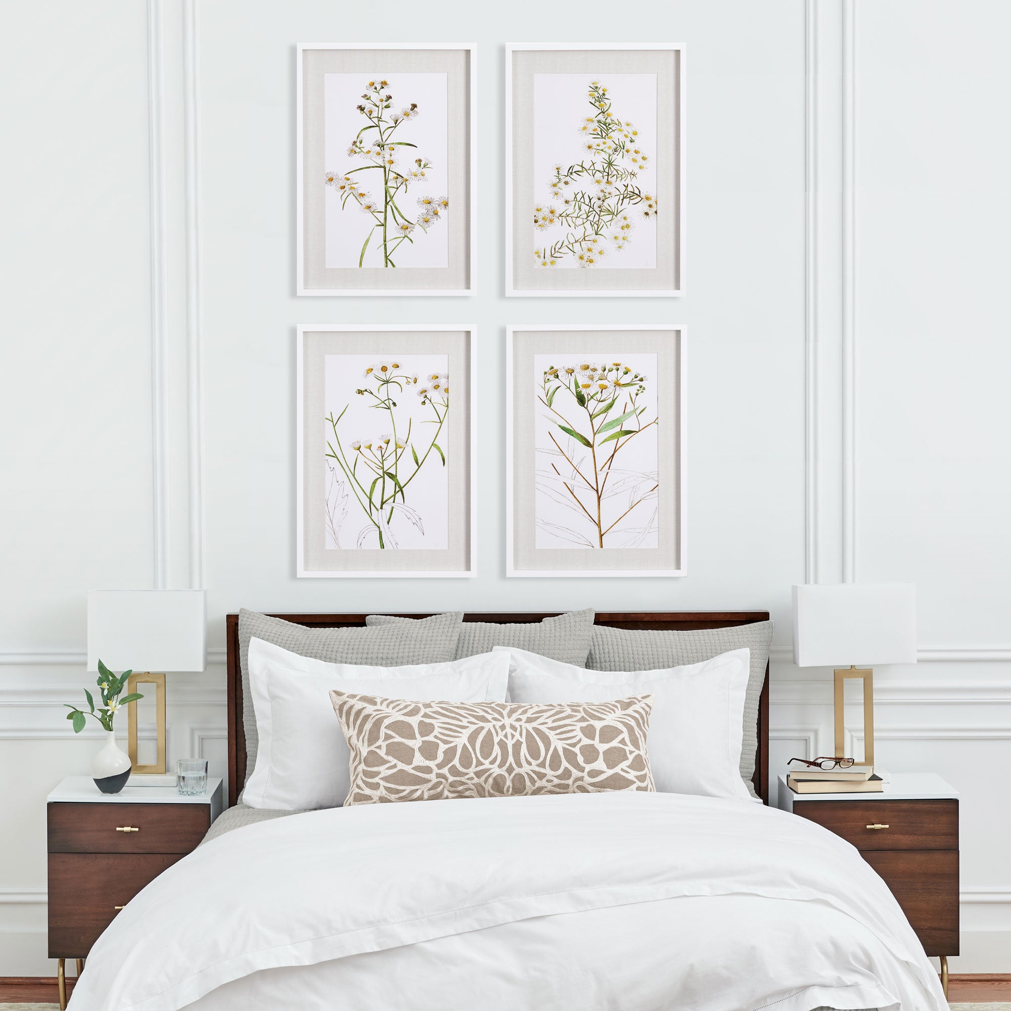 Blooming Daisy Prints Set of 4